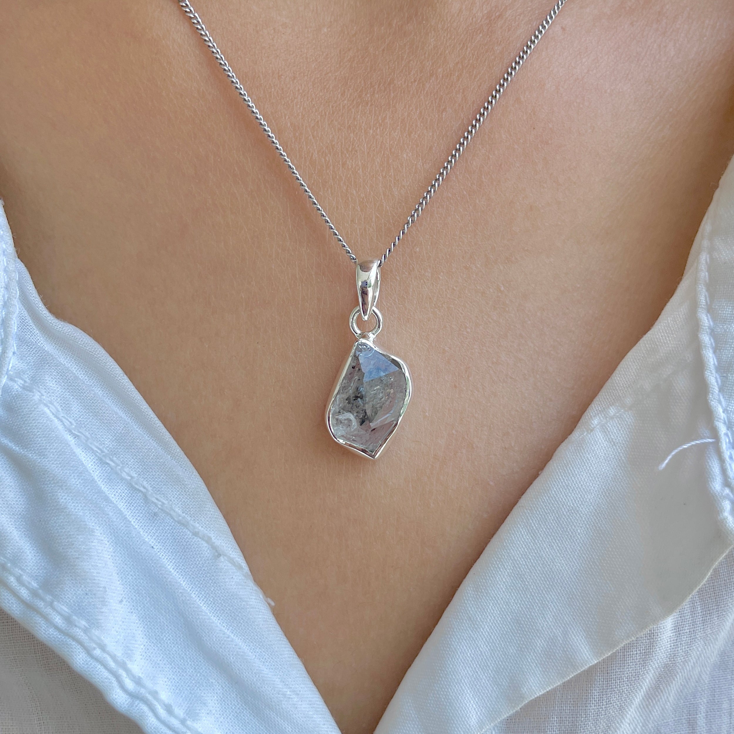 Herkimer Diamond Pendant-(HKD-P-72.)