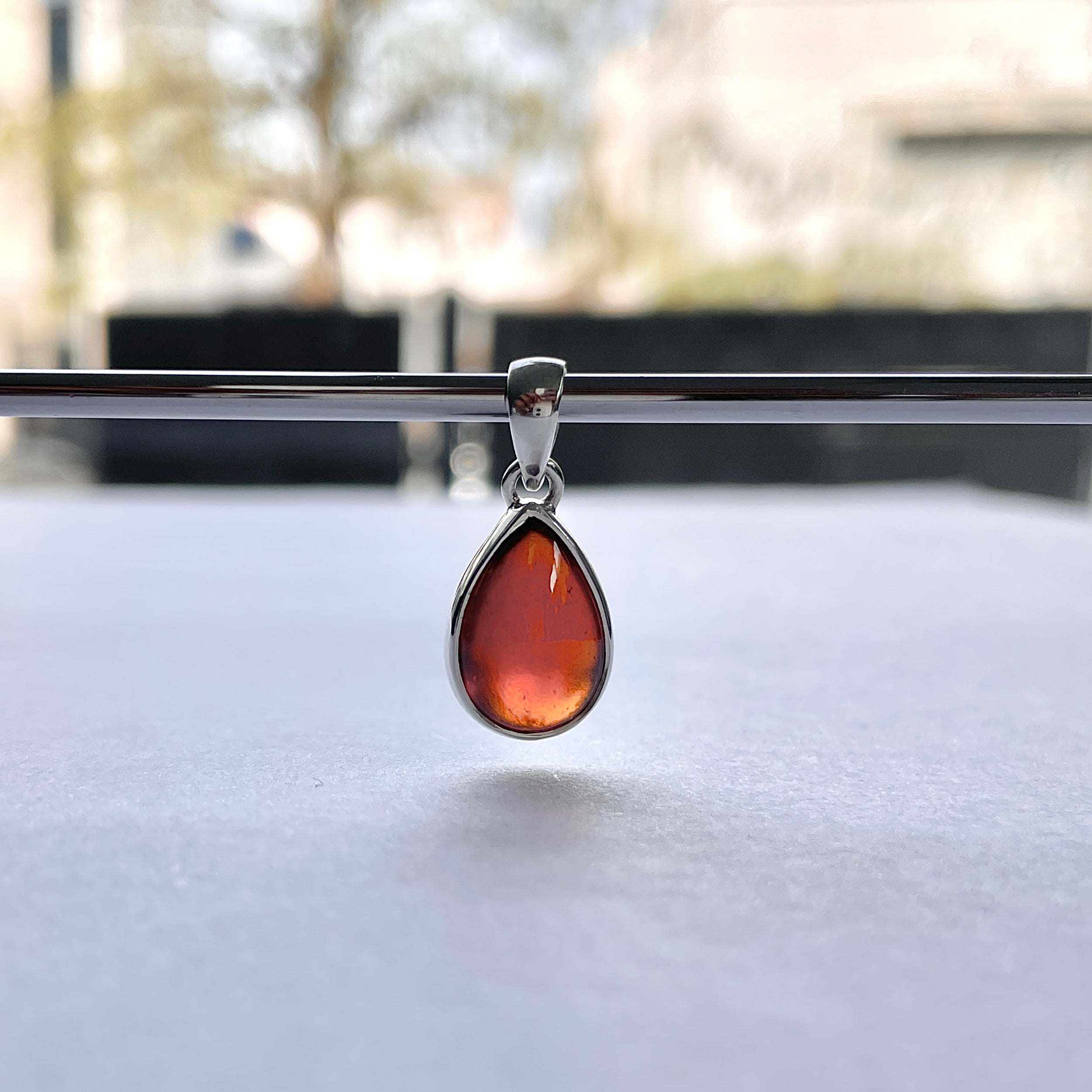 Hessonite Garnet Pendant-(HSG-P-11.)