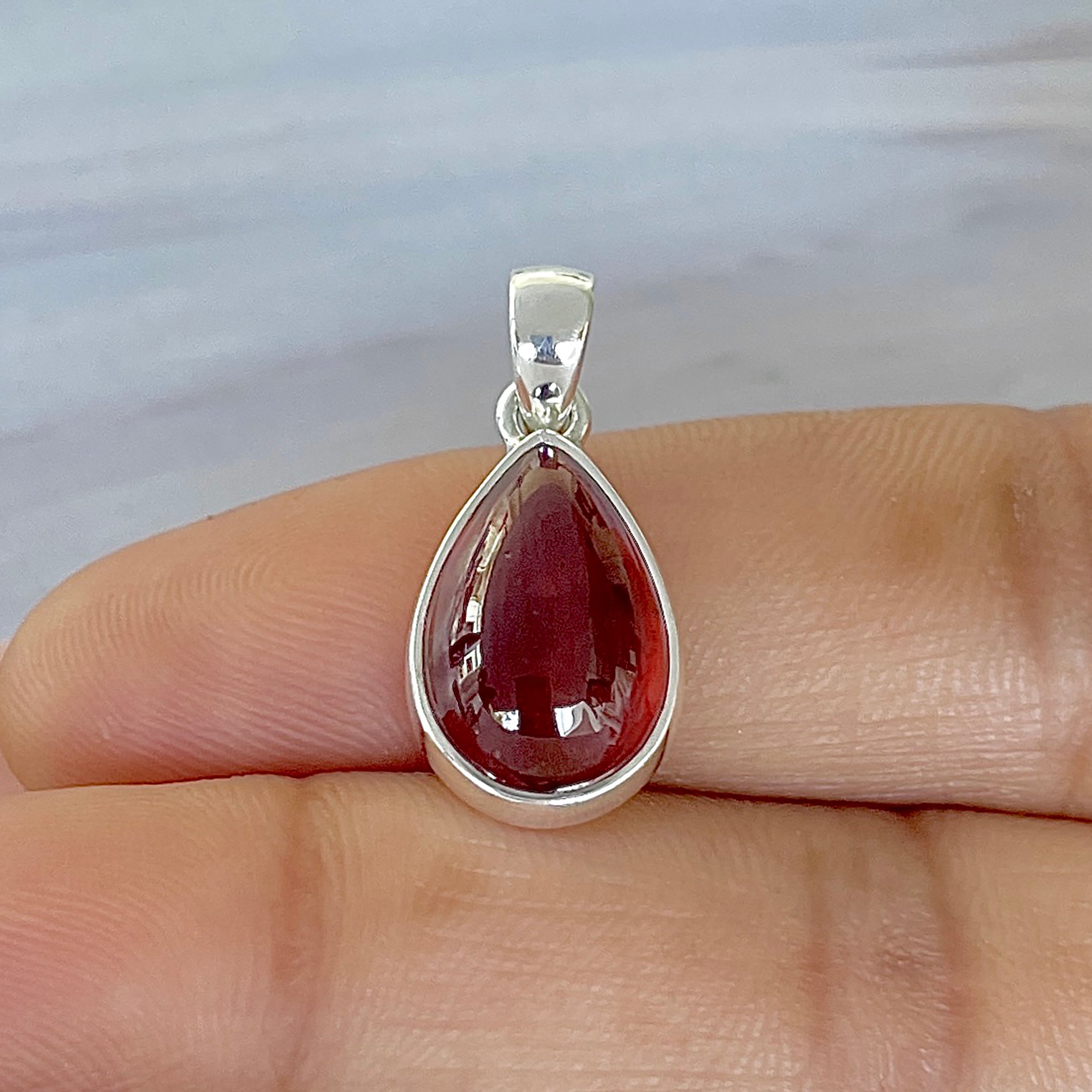 Hessonite Garnet Pendant-(HSG-P-13.)