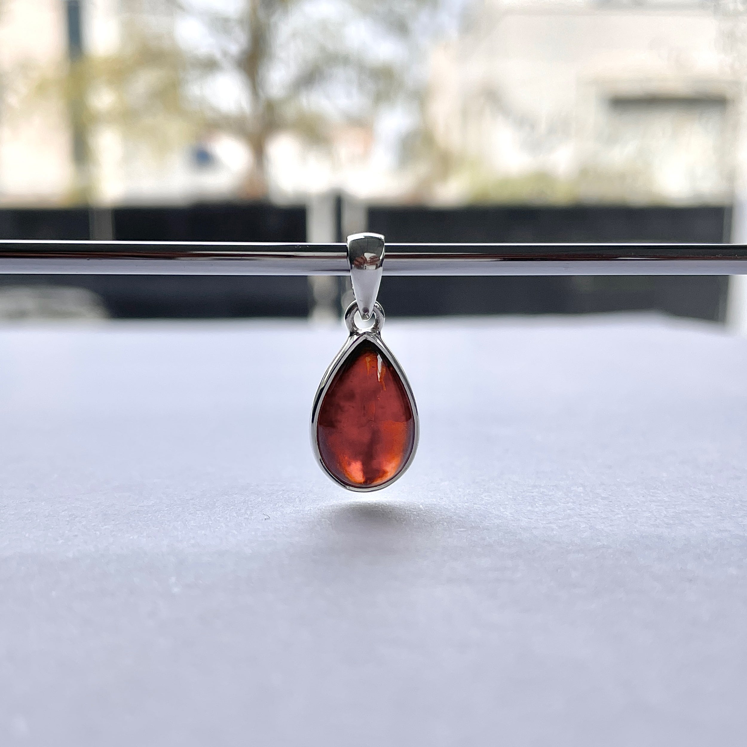 Hessonite Garnet Pendant-(HSG-P-13.)