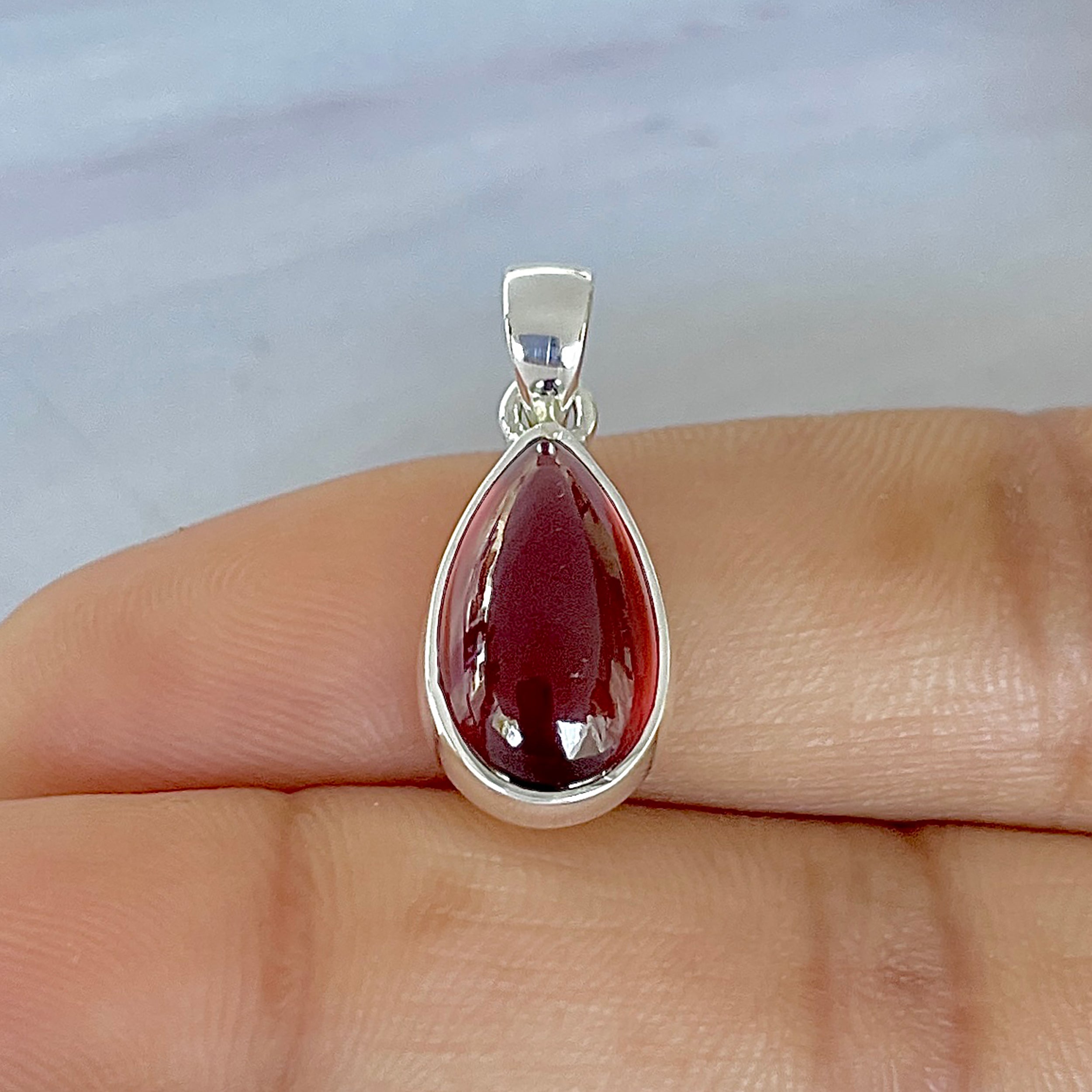 Hessonite Garnet Pendant-(HSG-P-14.)