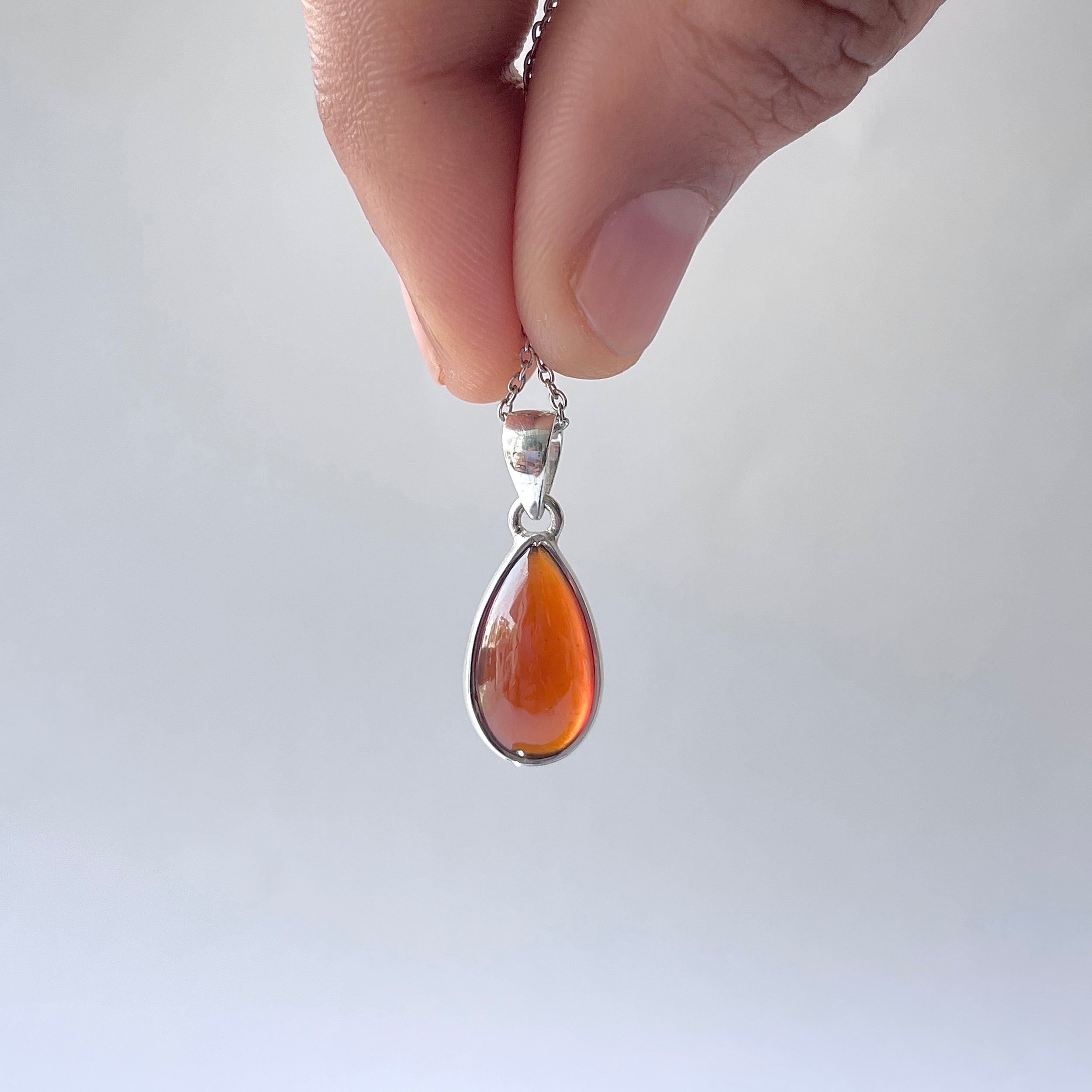 Hessonite Garnet Pendant-(HSG-P-14.)