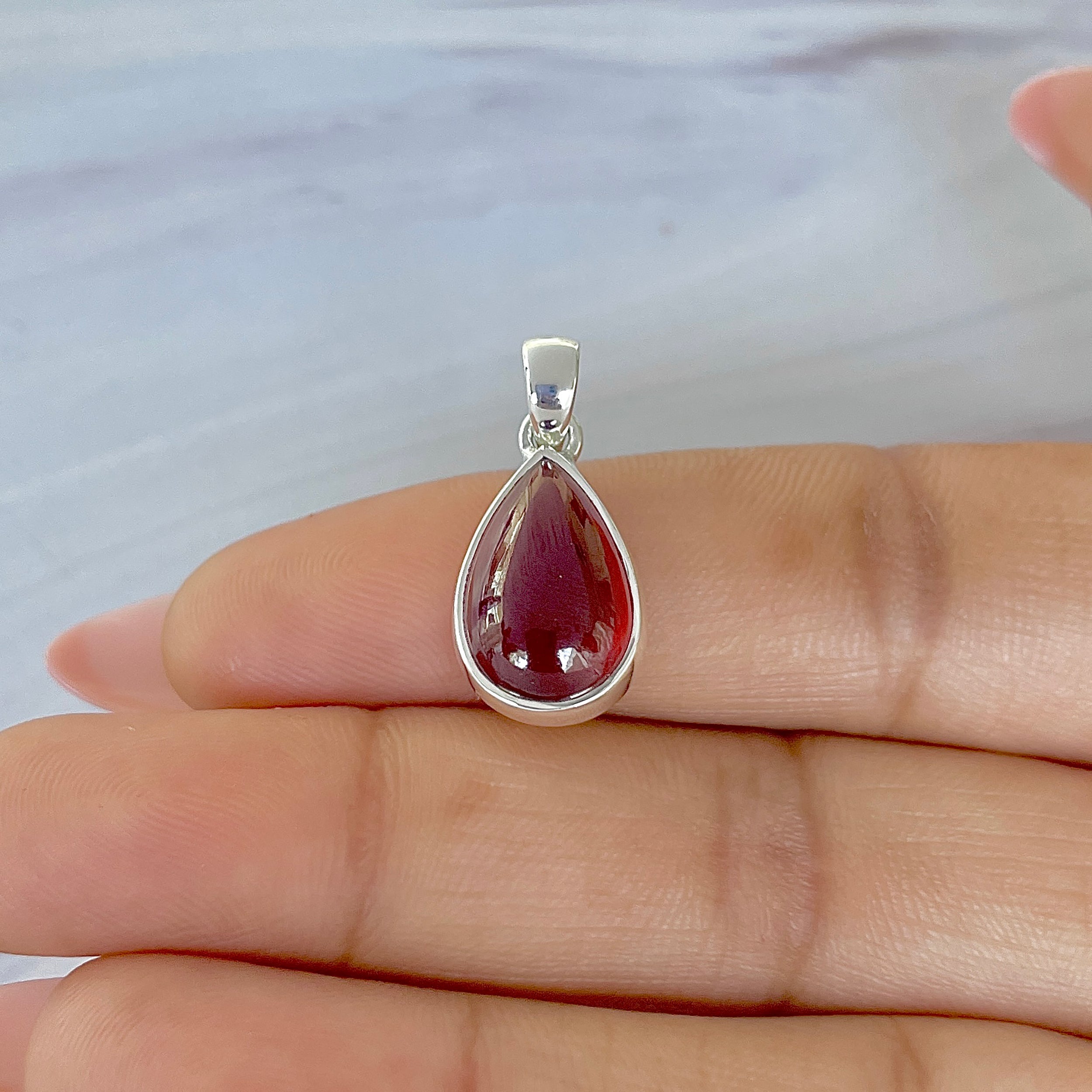 Hessonite Garnet Pendant-(HSG-P-15.)