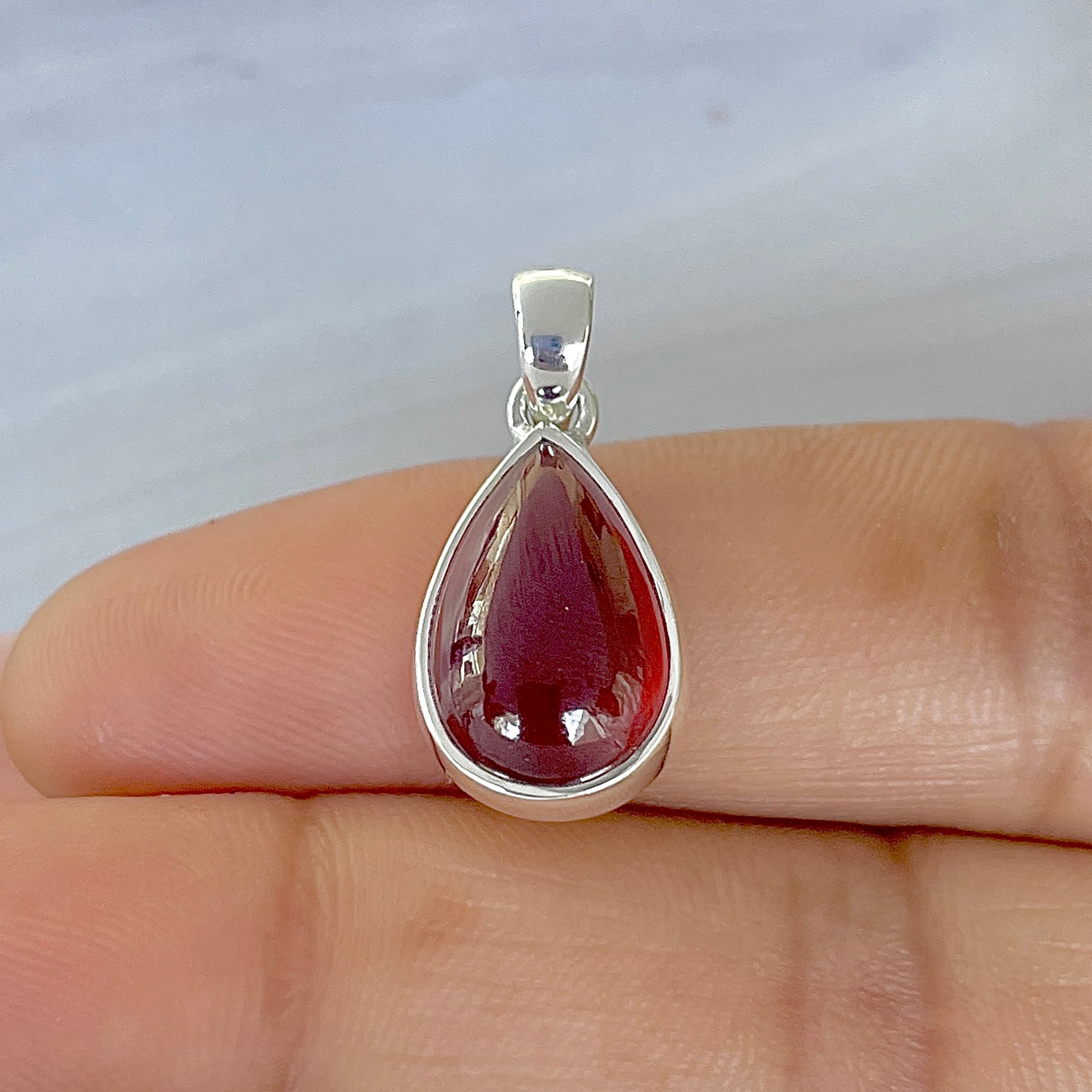 Hessonite Garnet Pendant-(HSG-P-15.)