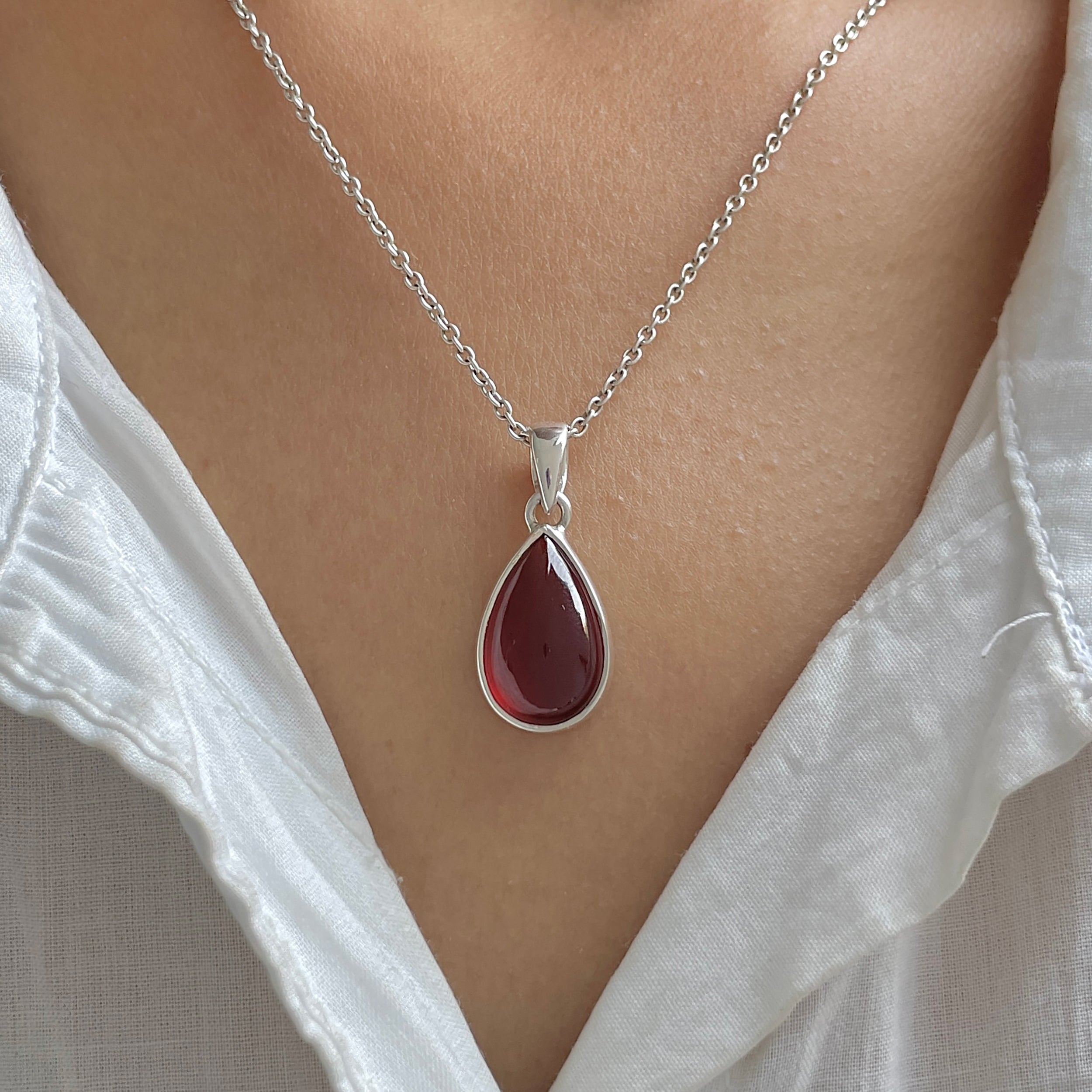 Hessonite Garnet Pendant-(HSG-P-15.)