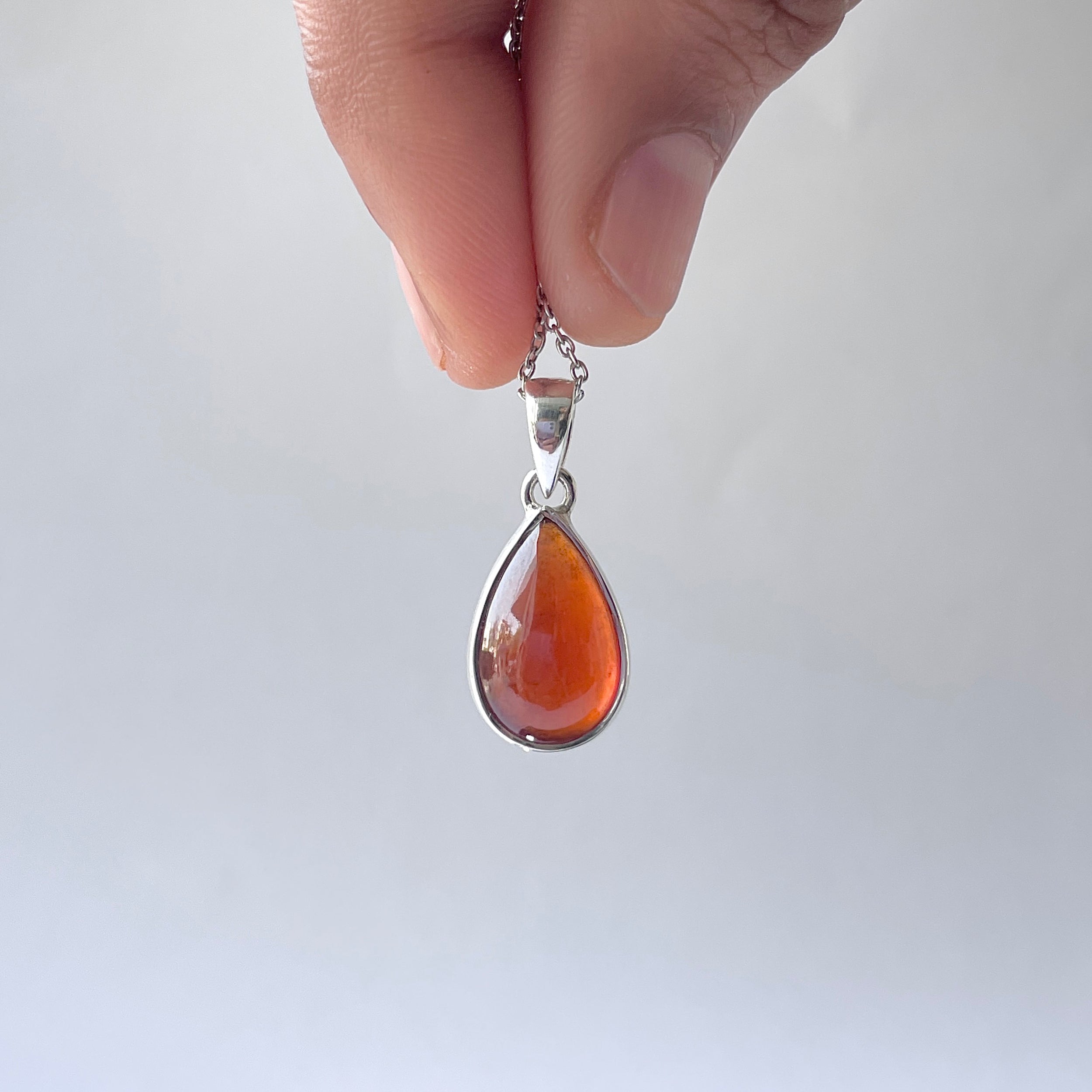 Hessonite Garnet Pendant-(HSG-P-15.)