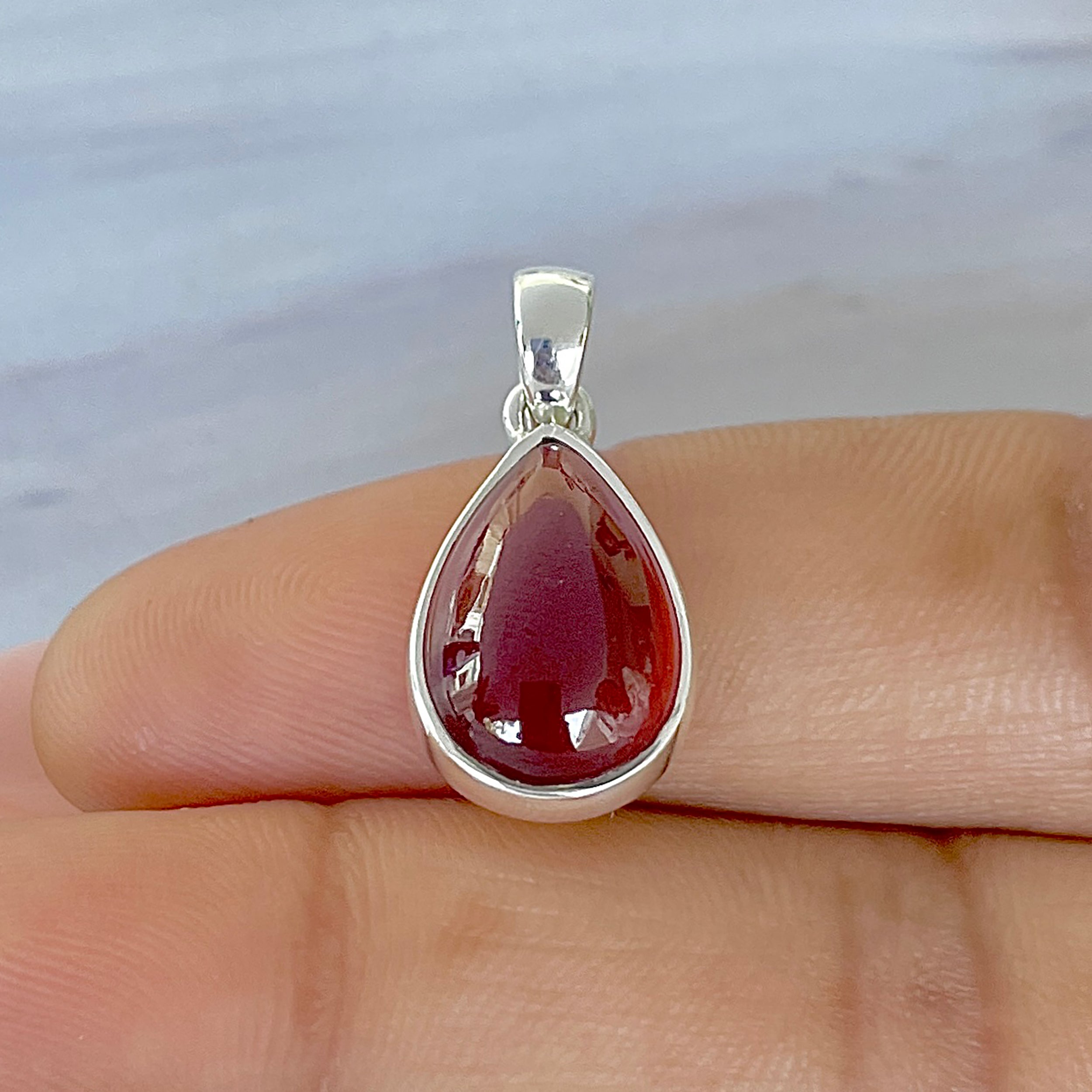 Hessonite Garnet Pendant-(HSG-P-16.)