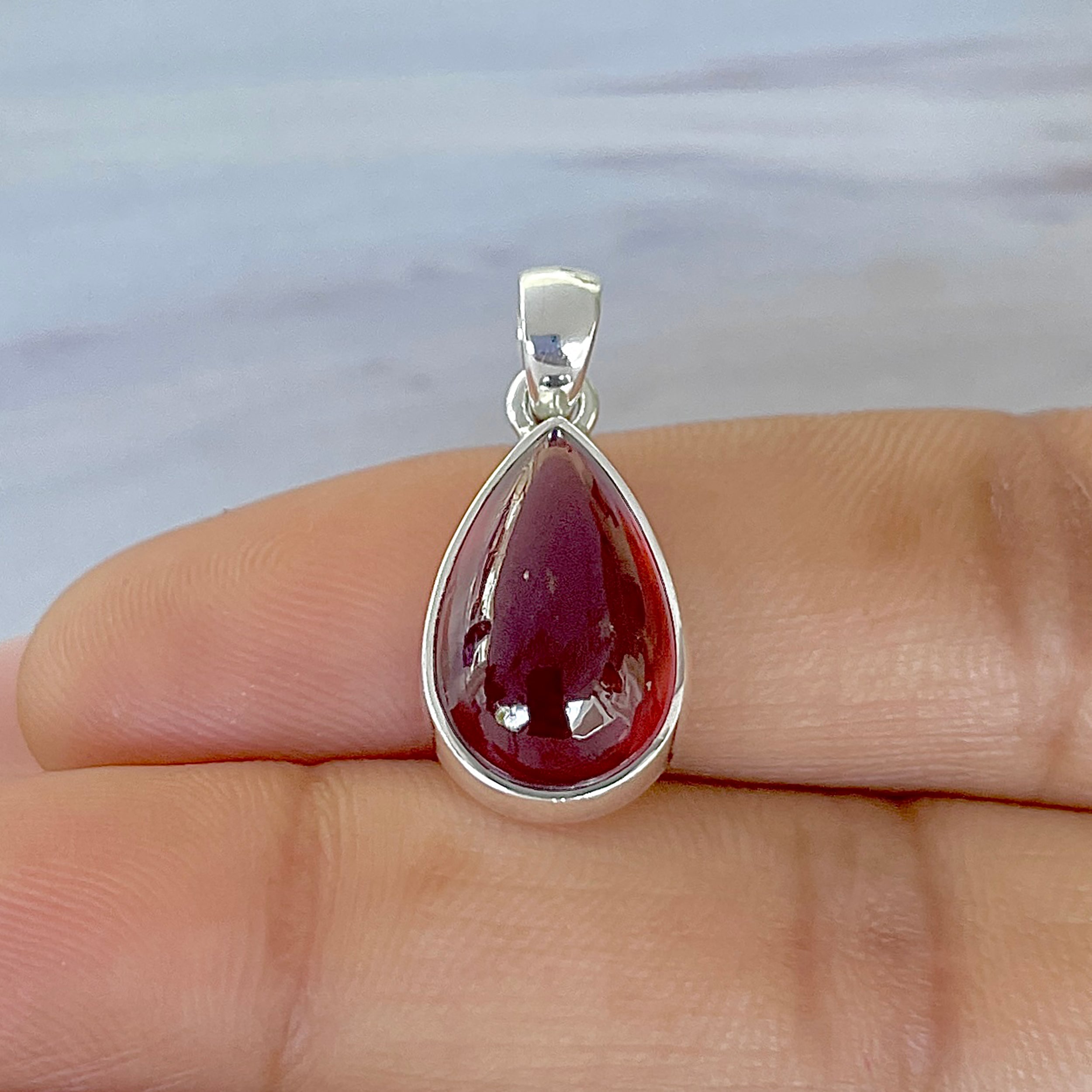 Hessonite Garnet Pendant-(HSG-P-17.)