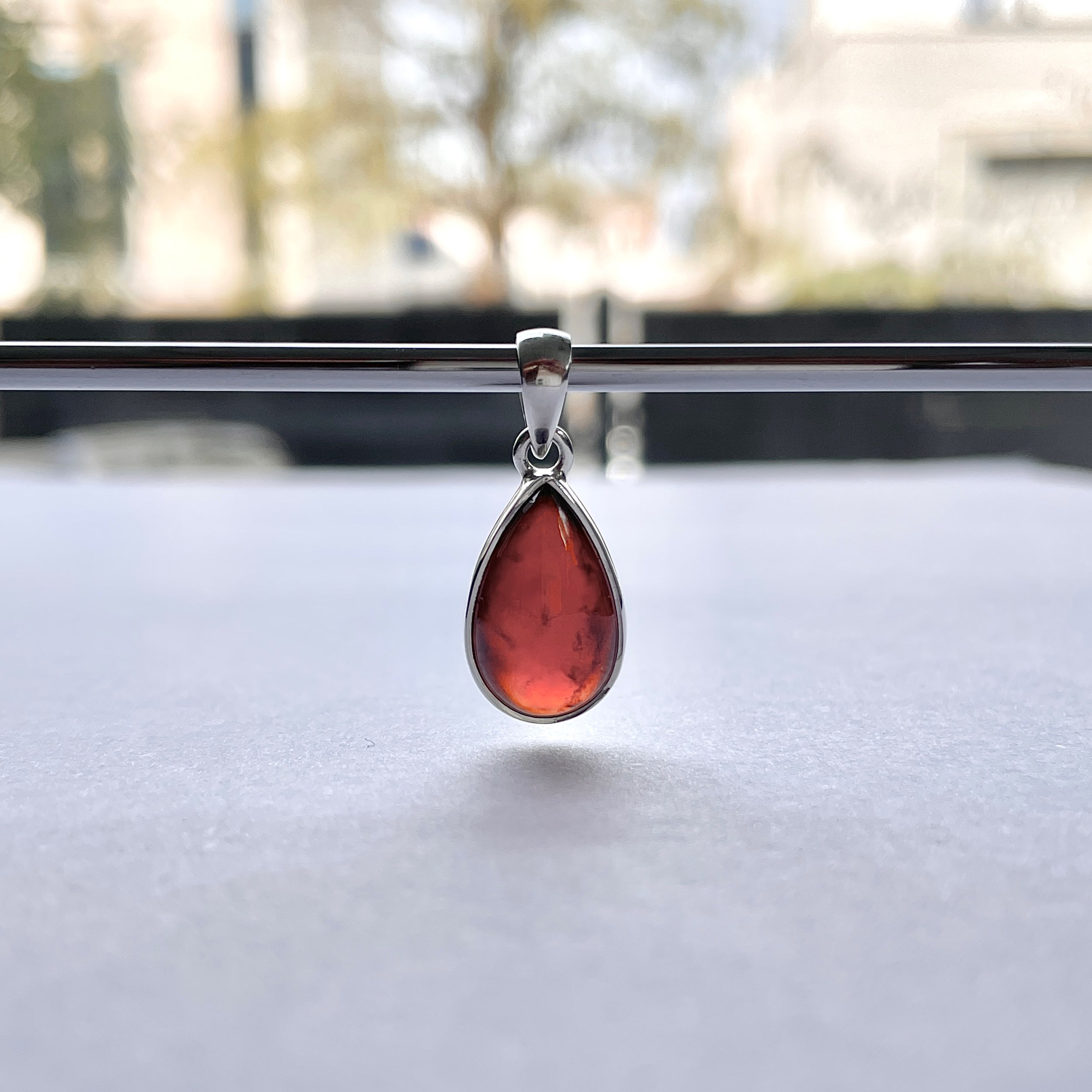 Hessonite Garnet Pendant-(HSG-P-17.)