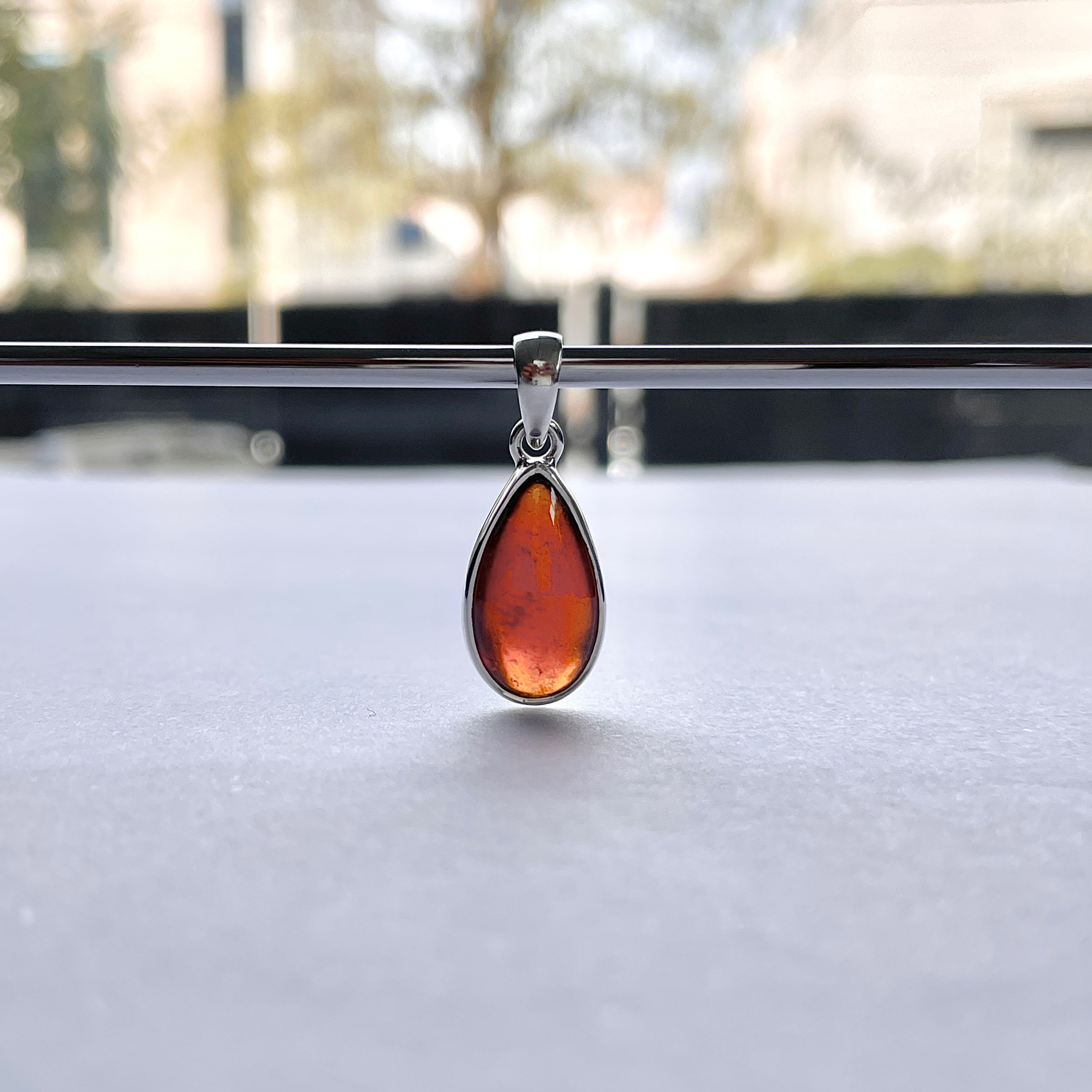 Hessonite Garnet Pendant-(HSG-P-19.)