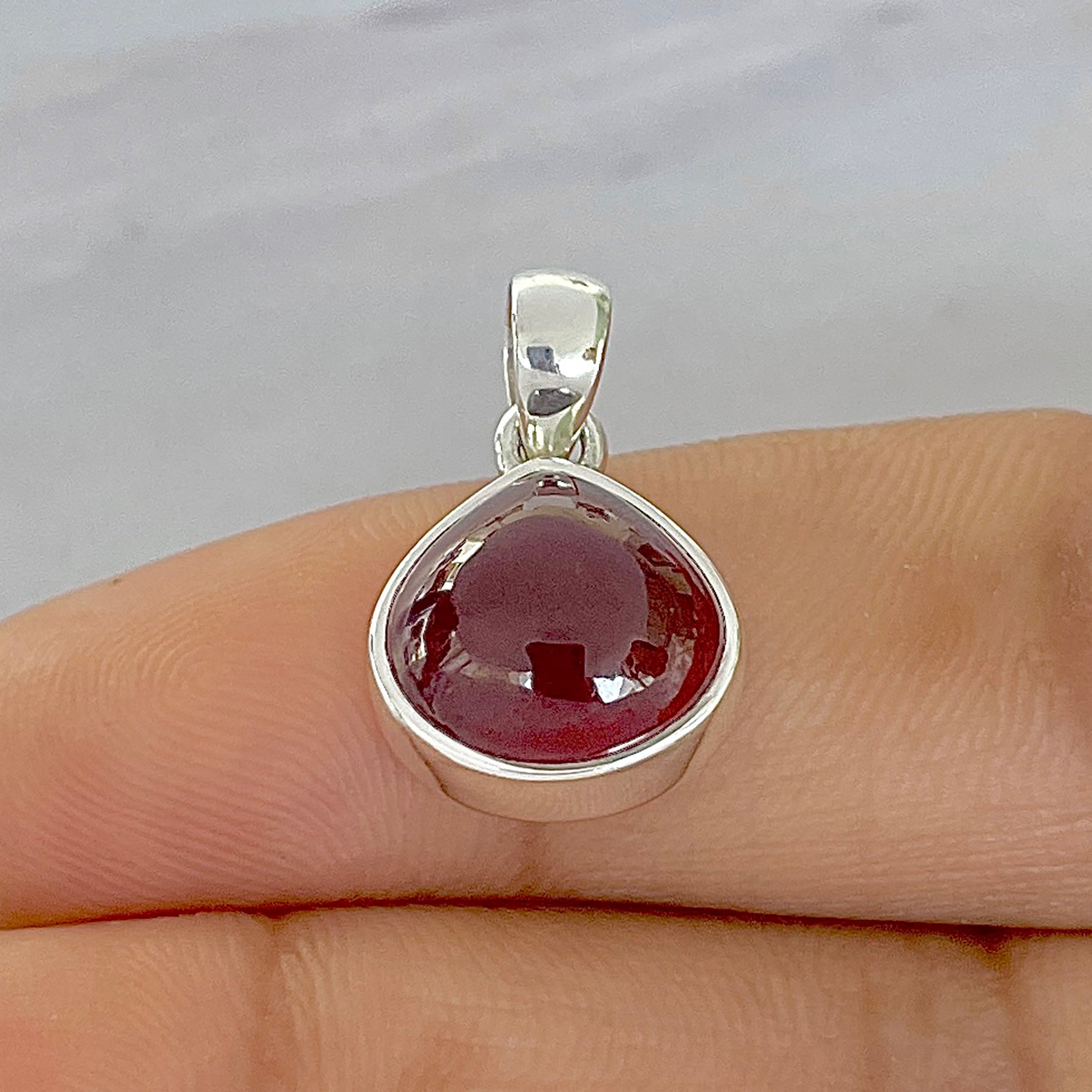 Hessonite Garnet Pendant-(HSG-P-2.)