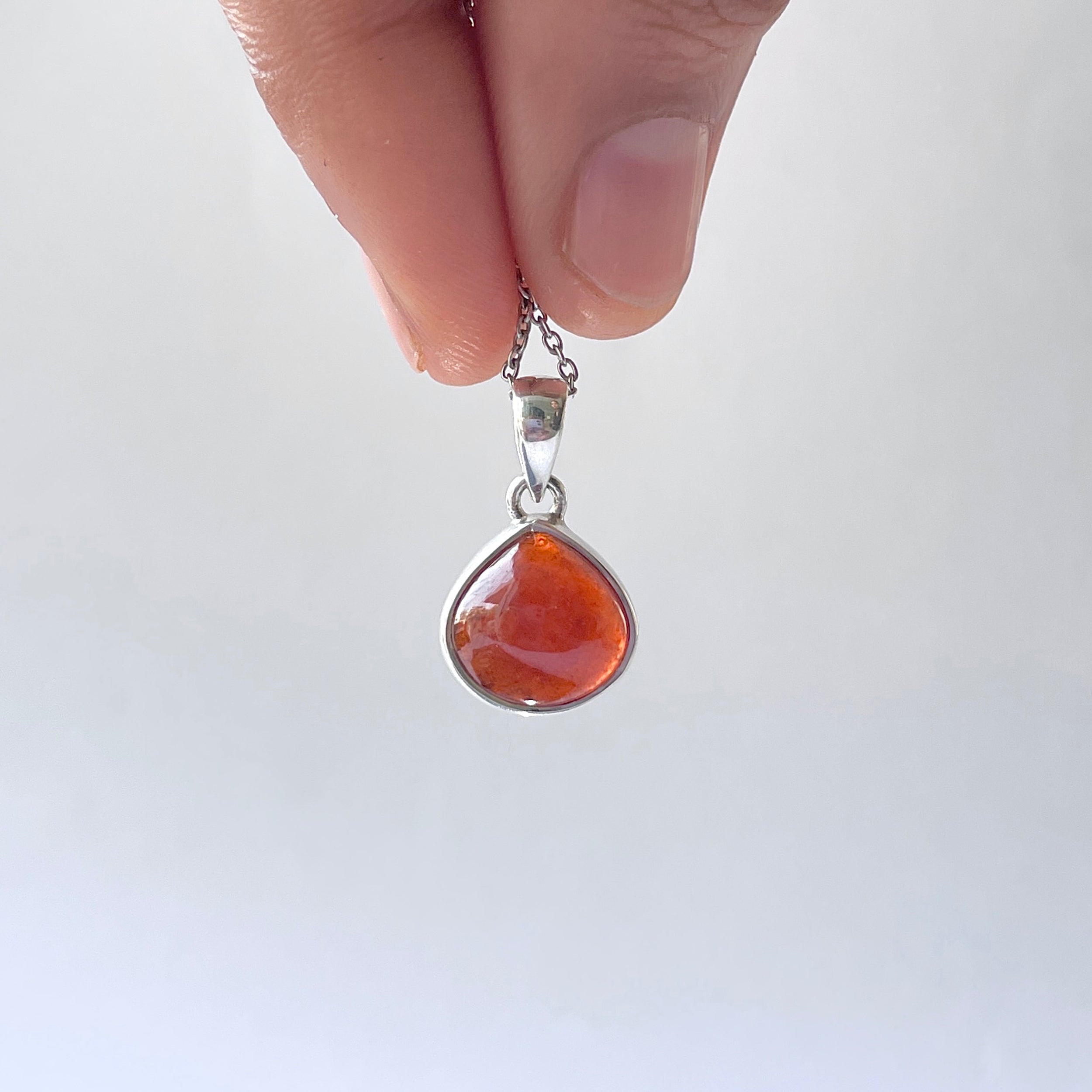 Hessonite Garnet Pendant-(HSG-P-2.)