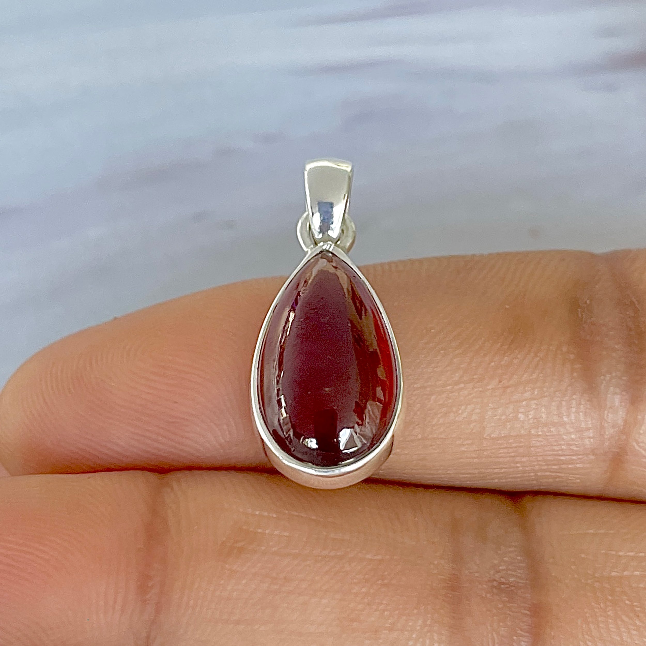 Hessonite Garnet Pendant-(HSG-P-21.)
