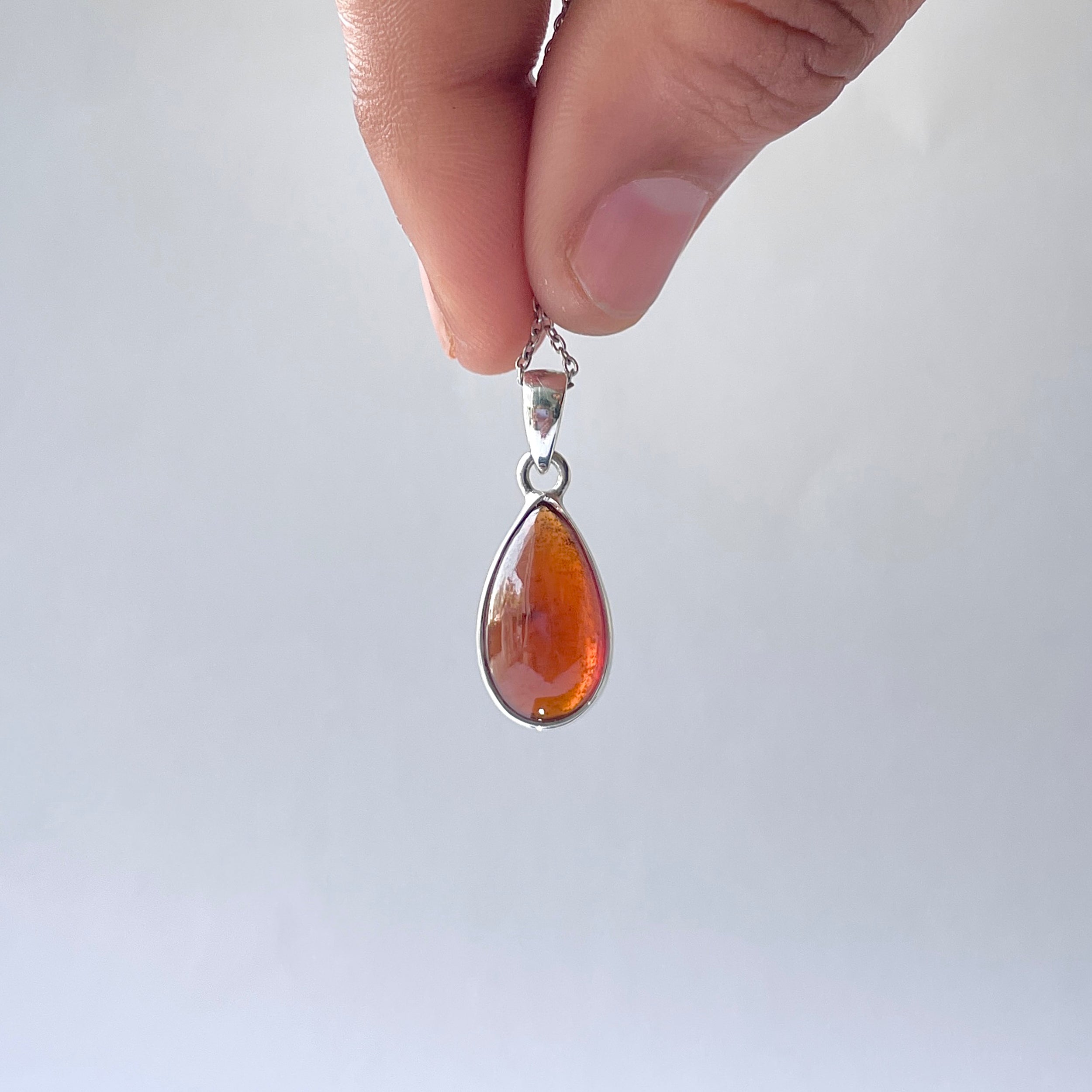 Hessonite Garnet Pendant-(HSG-P-21.)