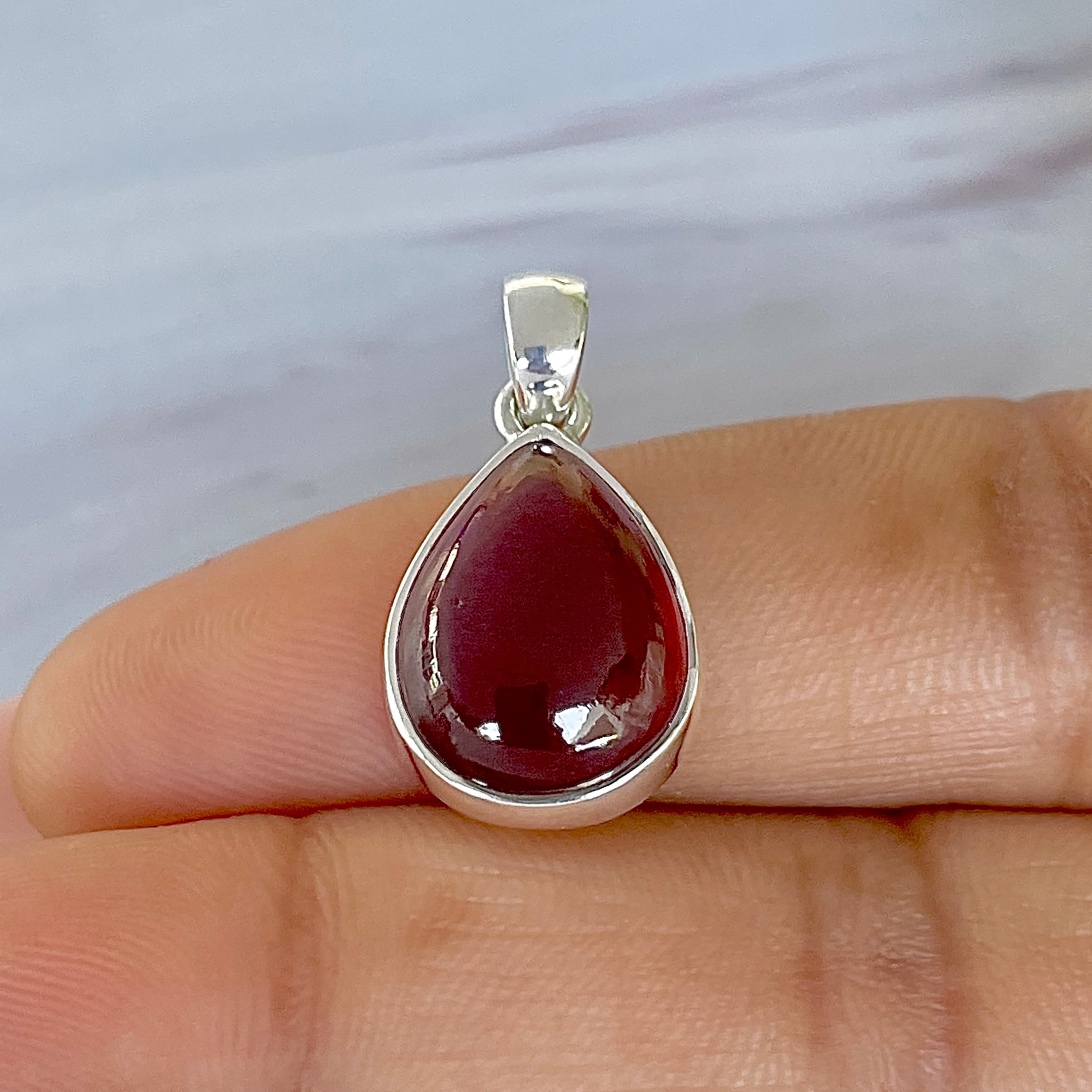 Hessonite Garnet Pendant-(HSG-P-23.)