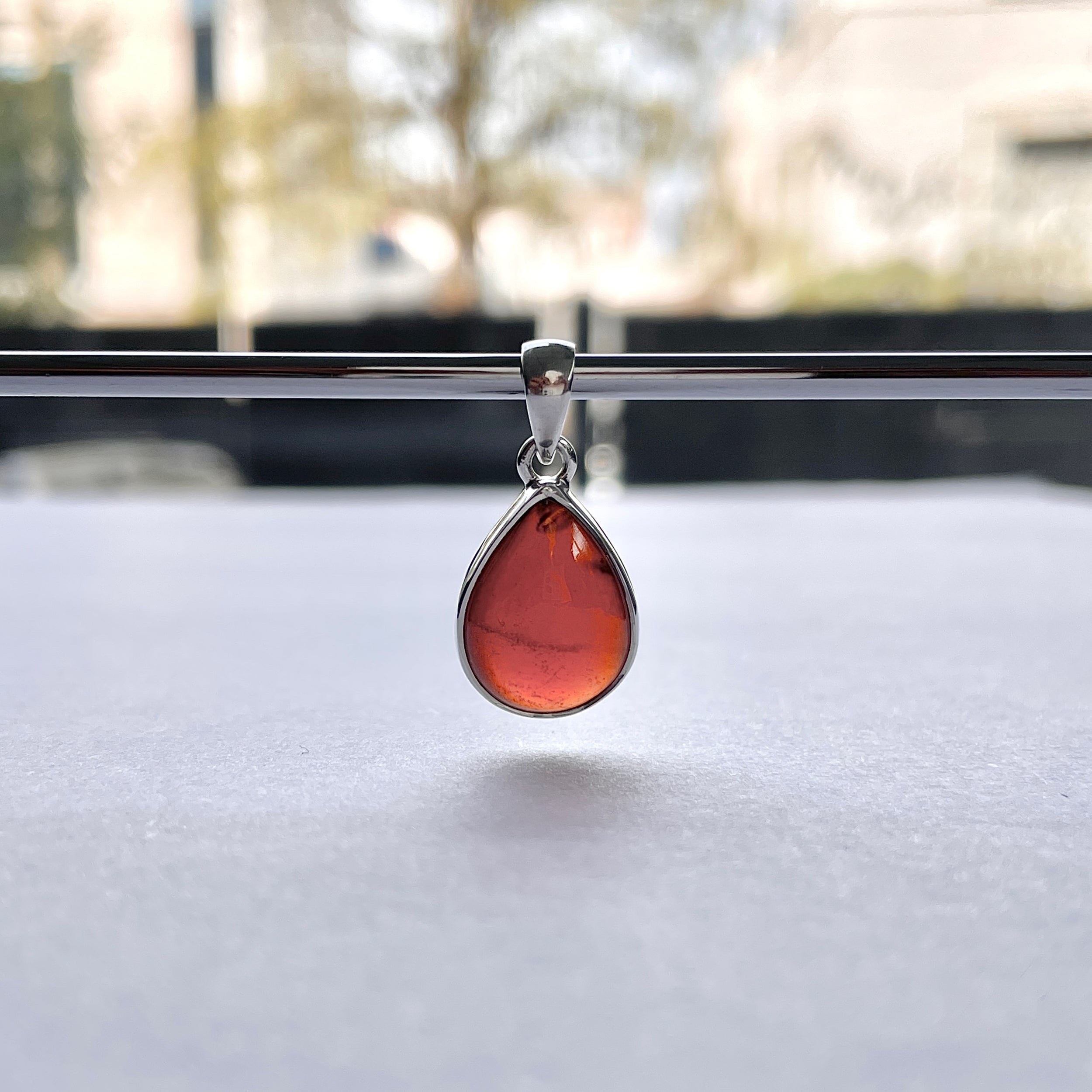 Hessonite Garnet Pendant-(HSG-P-23.)