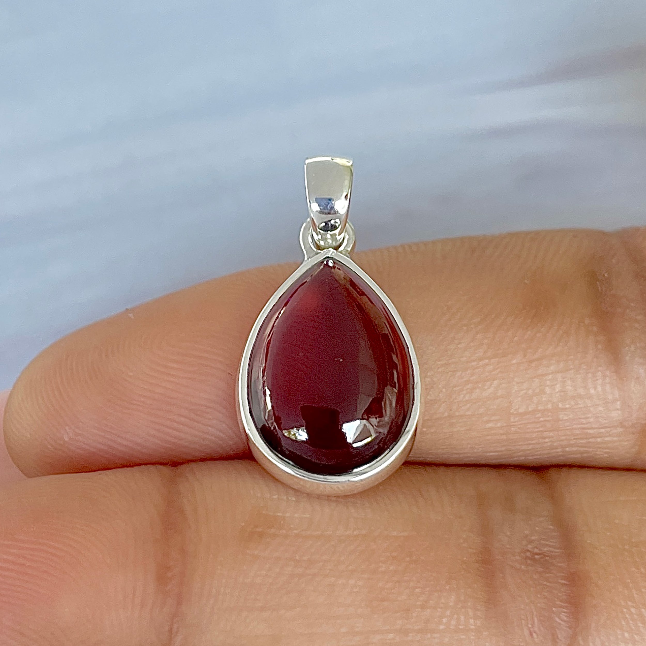 Hessonite Garnet Pendant-(HSG-P-24.)