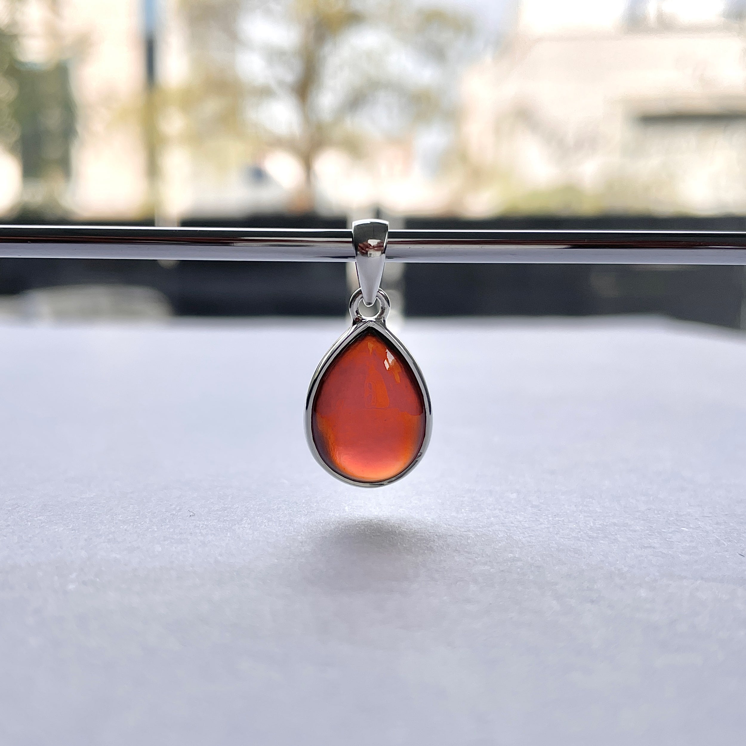 Hessonite Garnet Pendant-(HSG-P-24.)