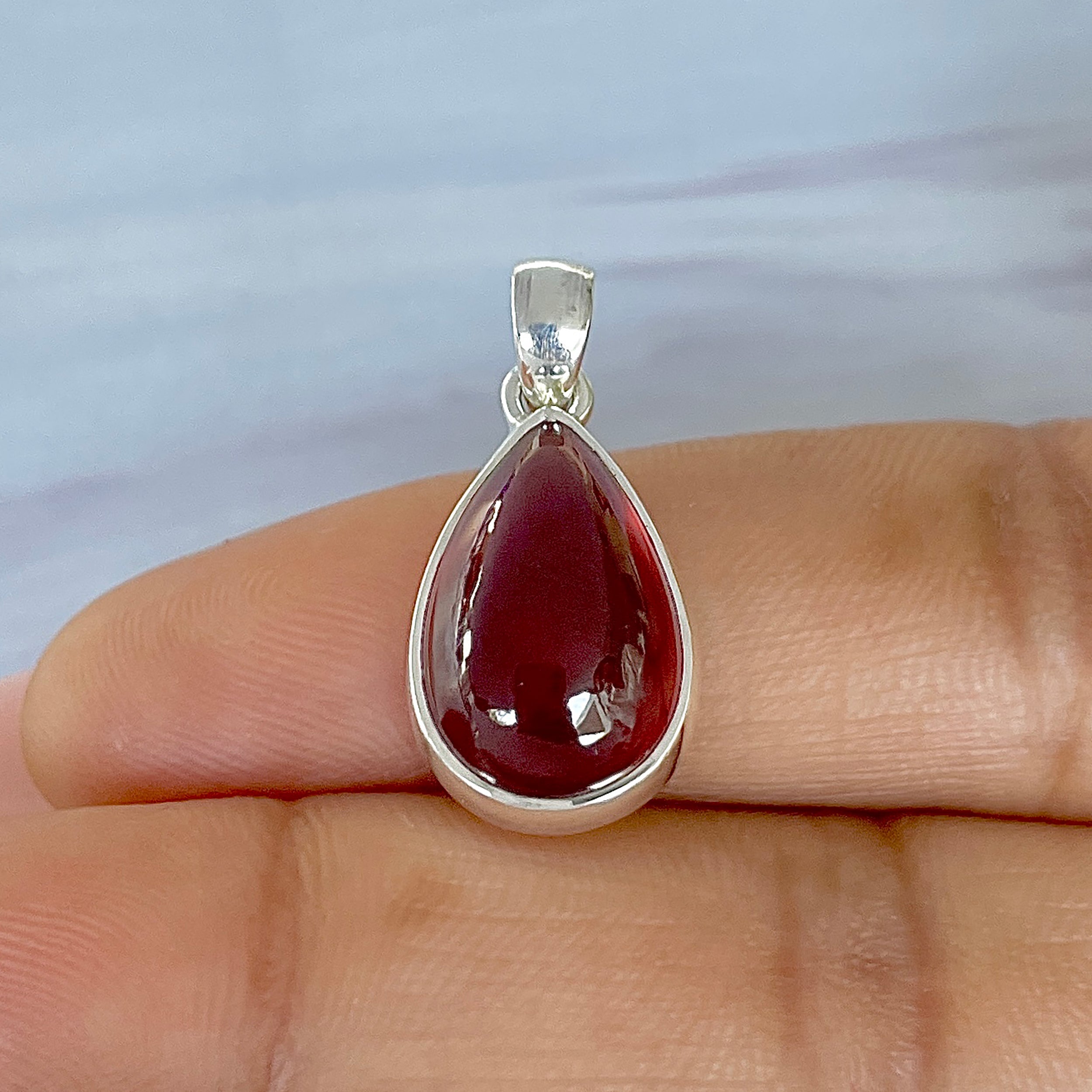 Hessonite Garnet Pendant-(HSG-P-25.)