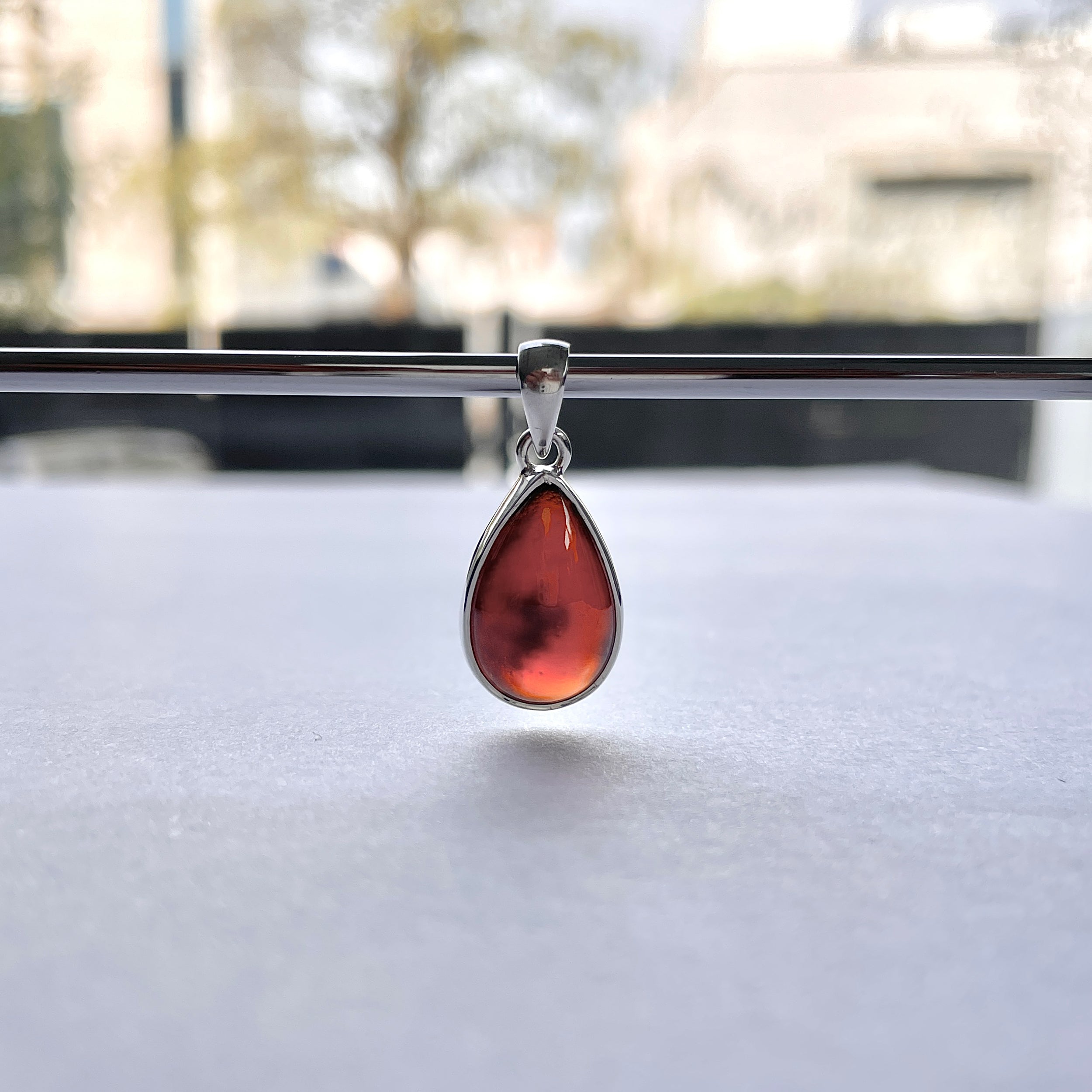 Hessonite Garnet Pendant-(HSG-P-25.)