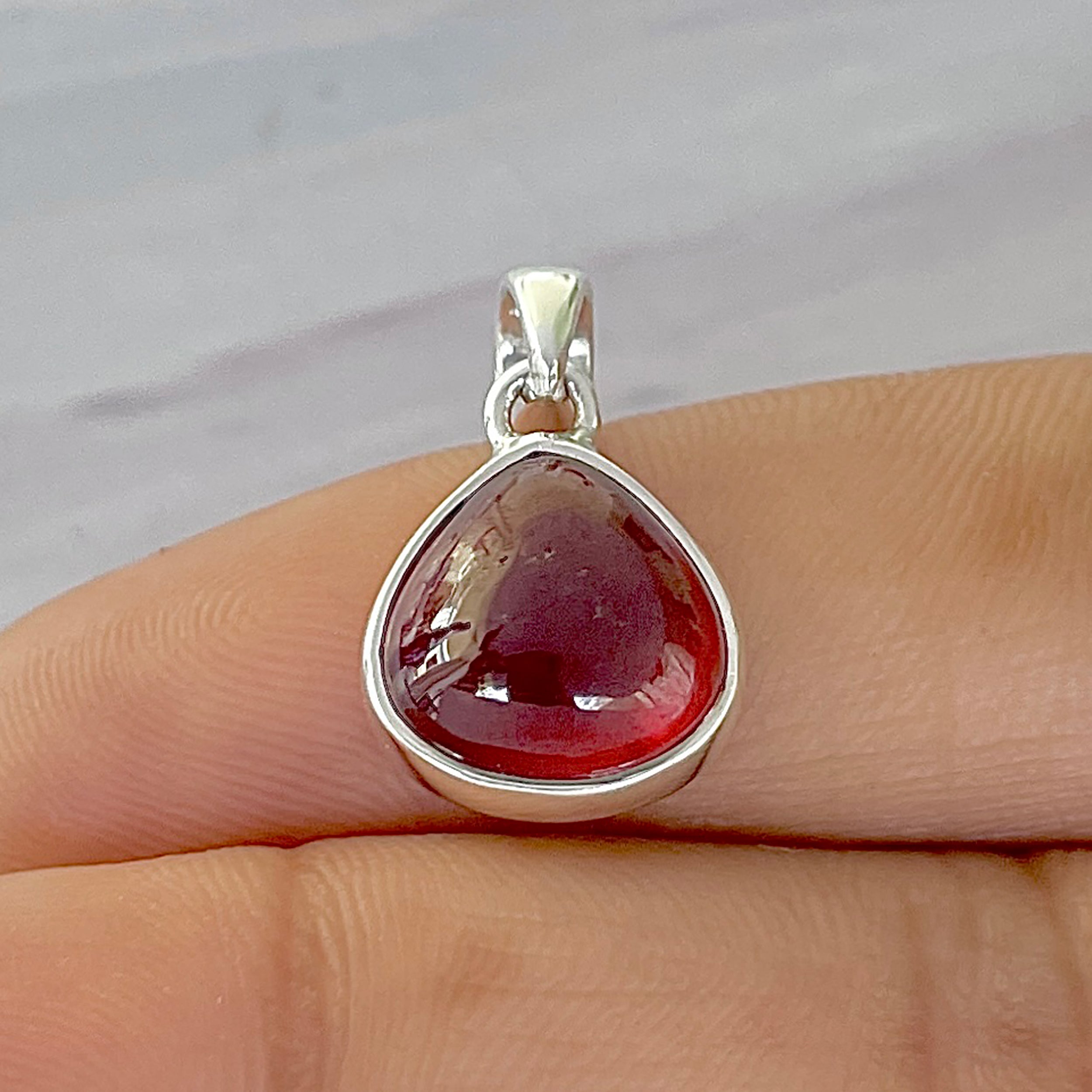 Hessonite Garnet Pendant-(HSG-P-3.)