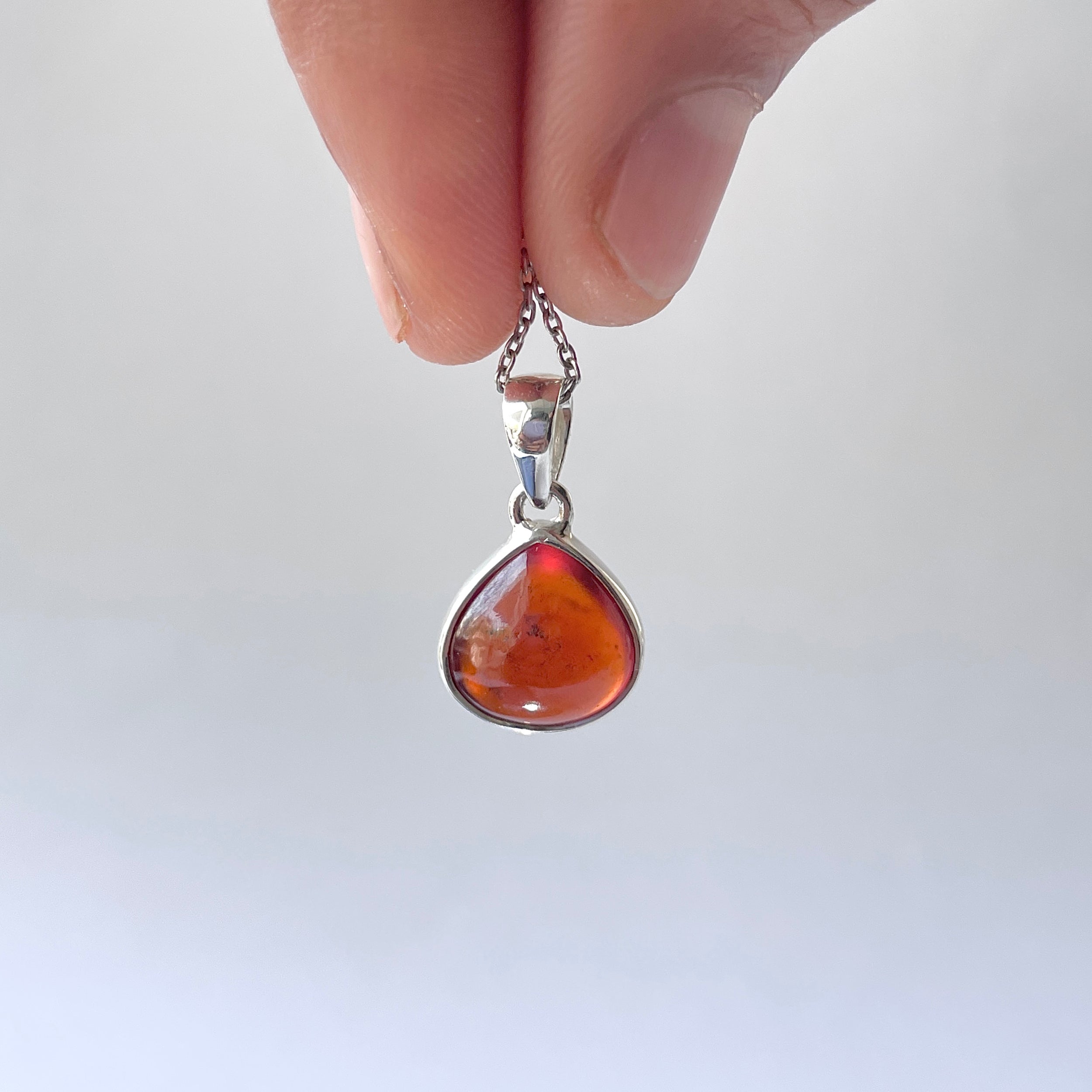 Hessonite Garnet Pendant-(HSG-P-3.)