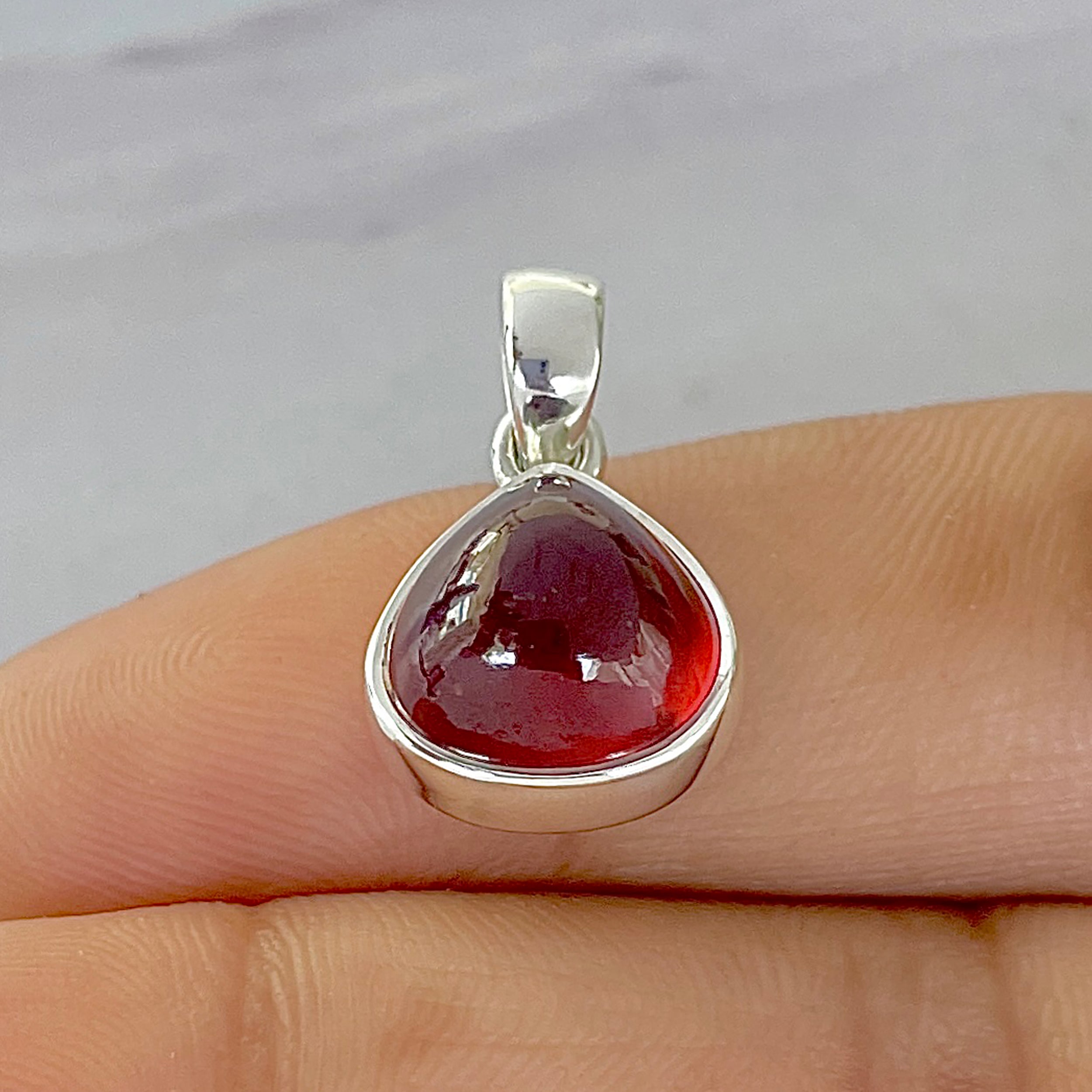 Hessonite Garnet Pendant-(HSG-P-4.)
