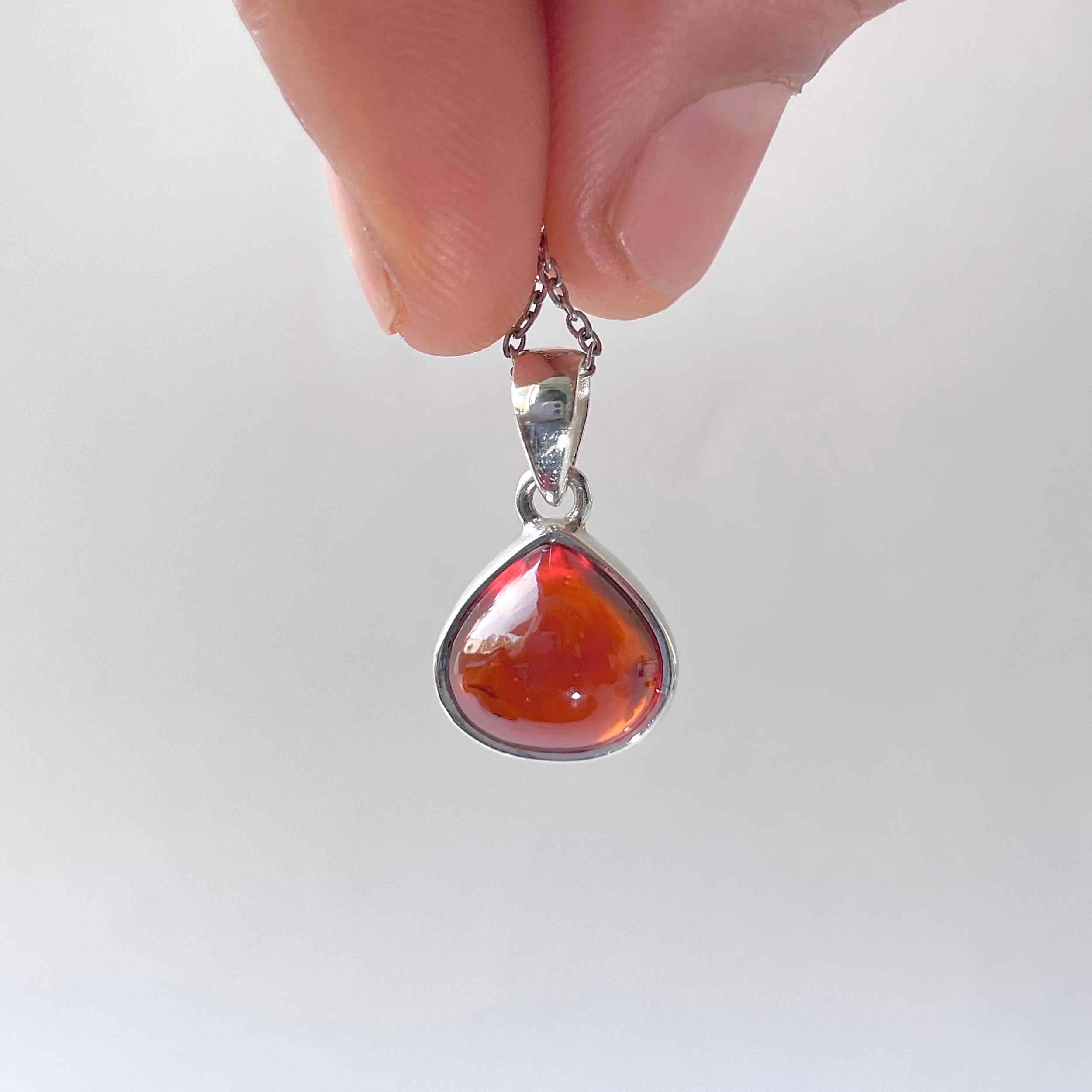 Hessonite Garnet Pendant-(HSG-P-4.)