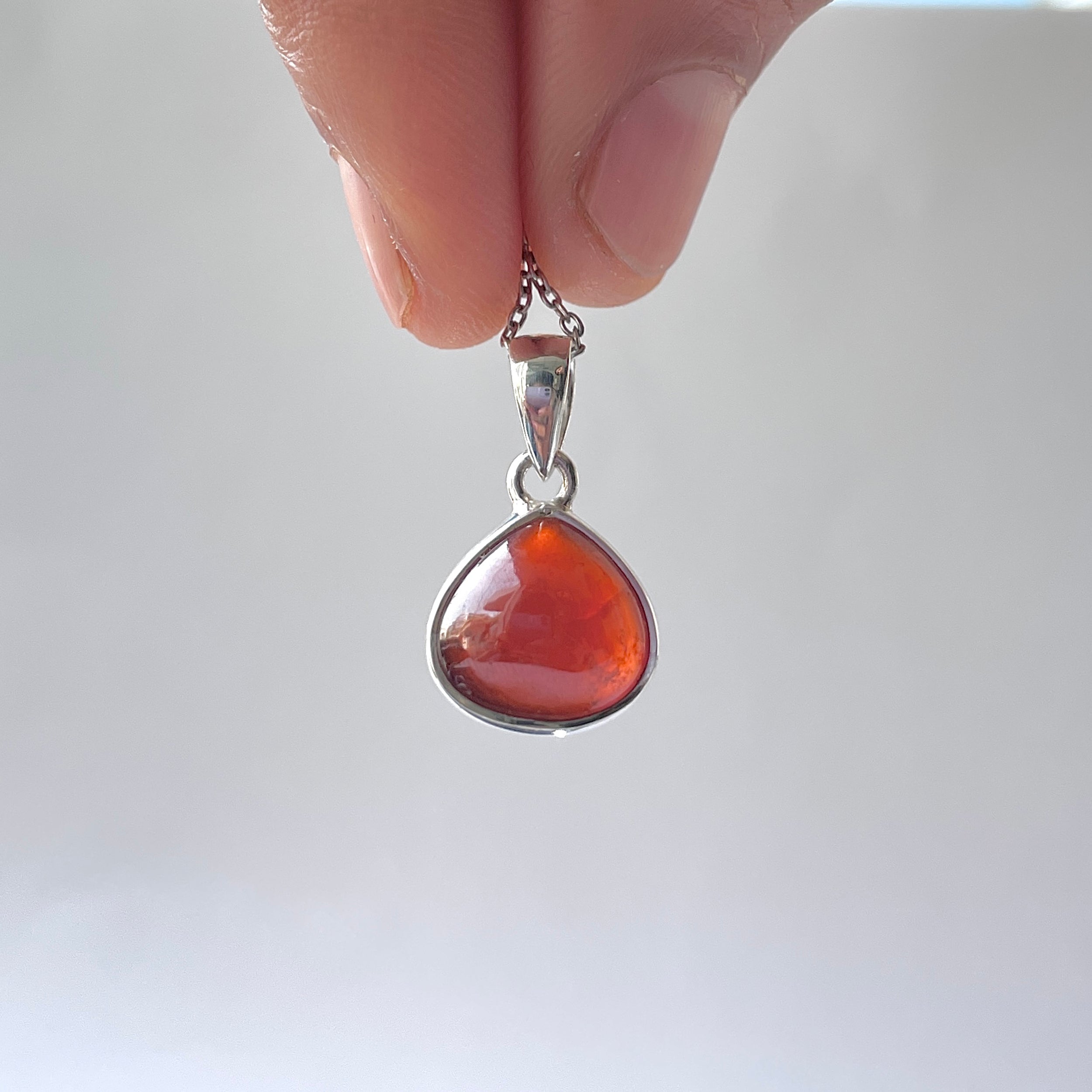 Hessonite Garnet Pendant-(HSG-P-5.)