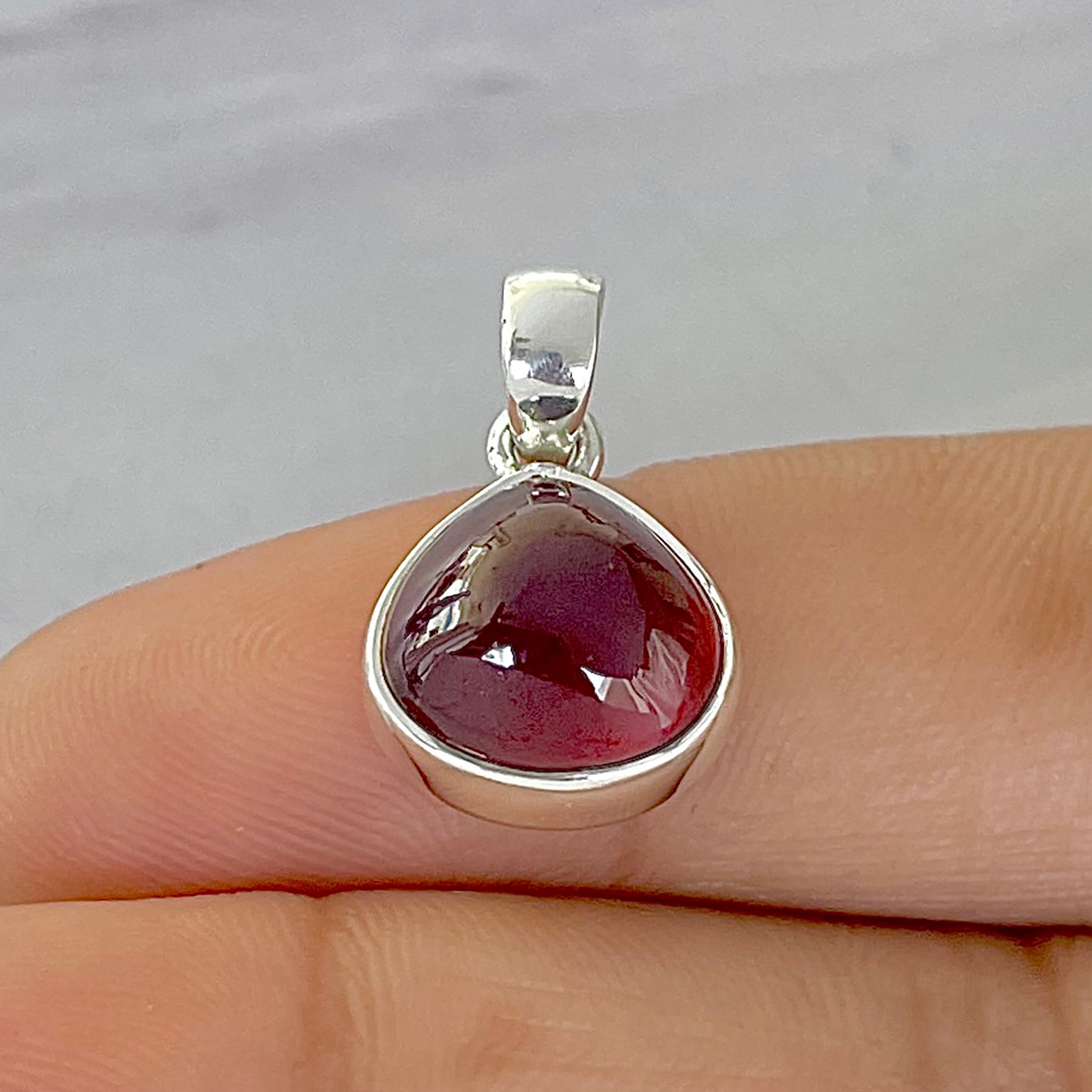 Hessonite Garnet Pendant-(HSG-P-6.)