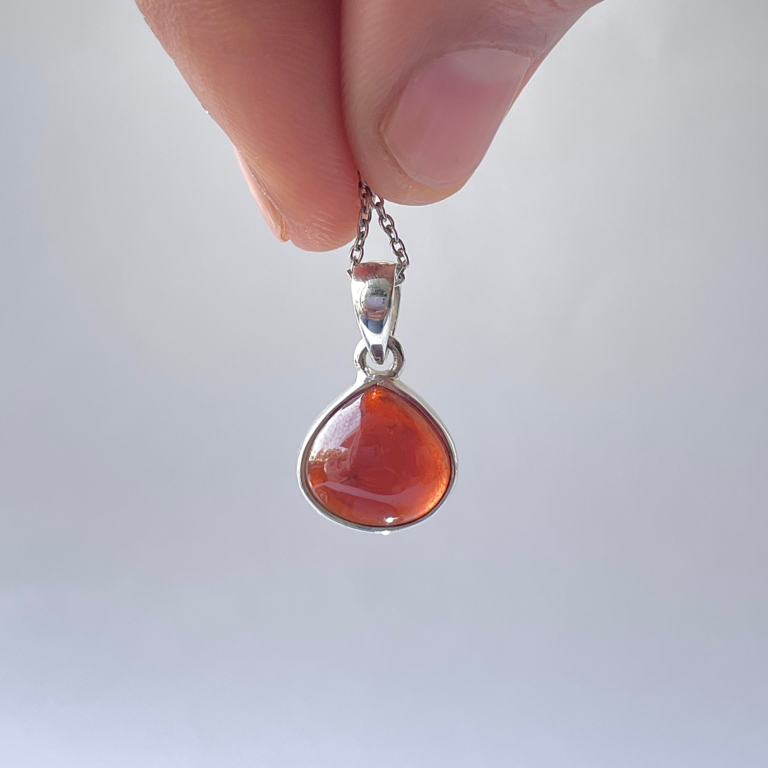 Hessonite Garnet Pendant-(HSG-P-6.)