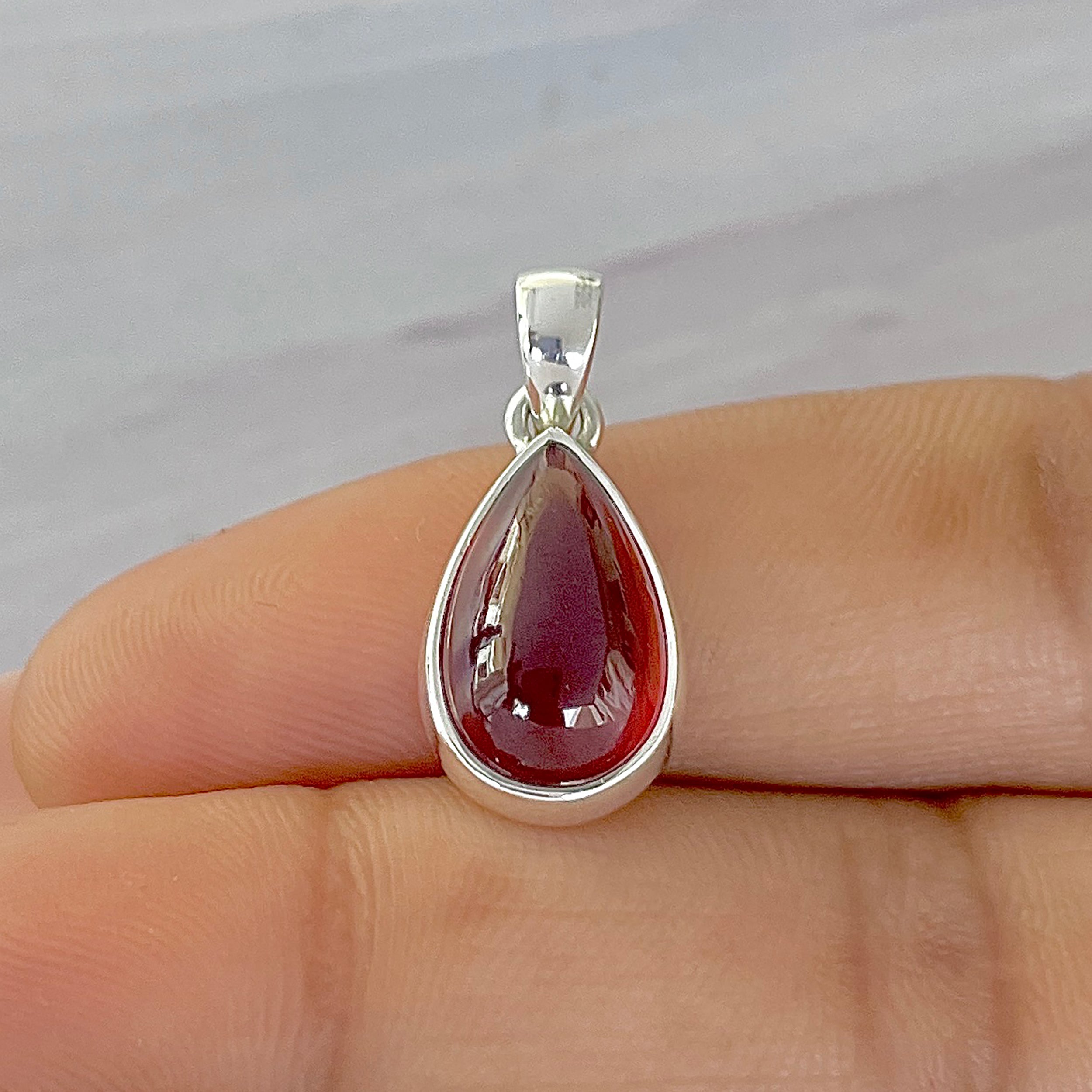 Hessonite Garnet Pendant-(HSG-P-7.)