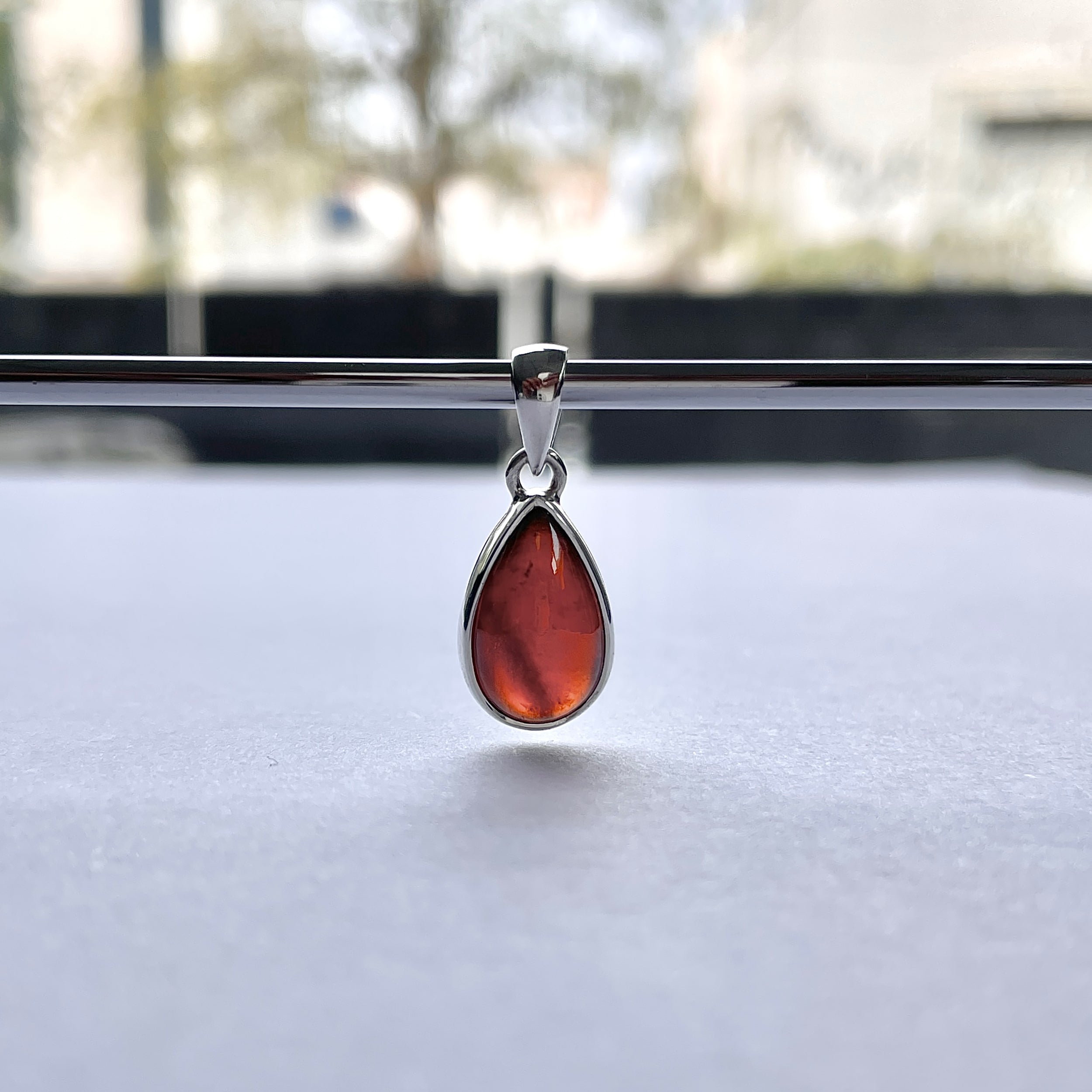 Hessonite Garnet Pendant-(HSG-P-7.)