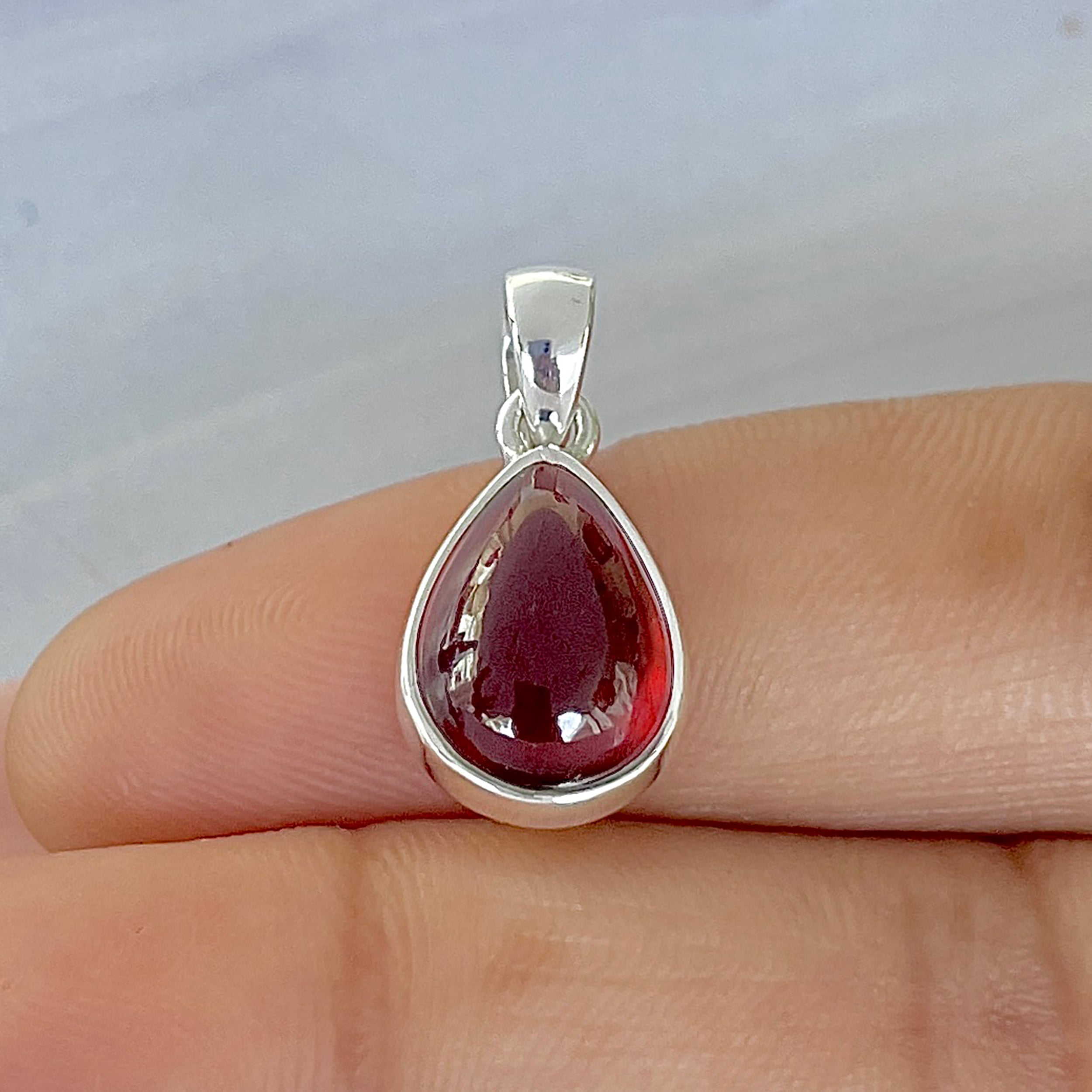 Hessonite Garnet Pendant-(HSG-P-8.)