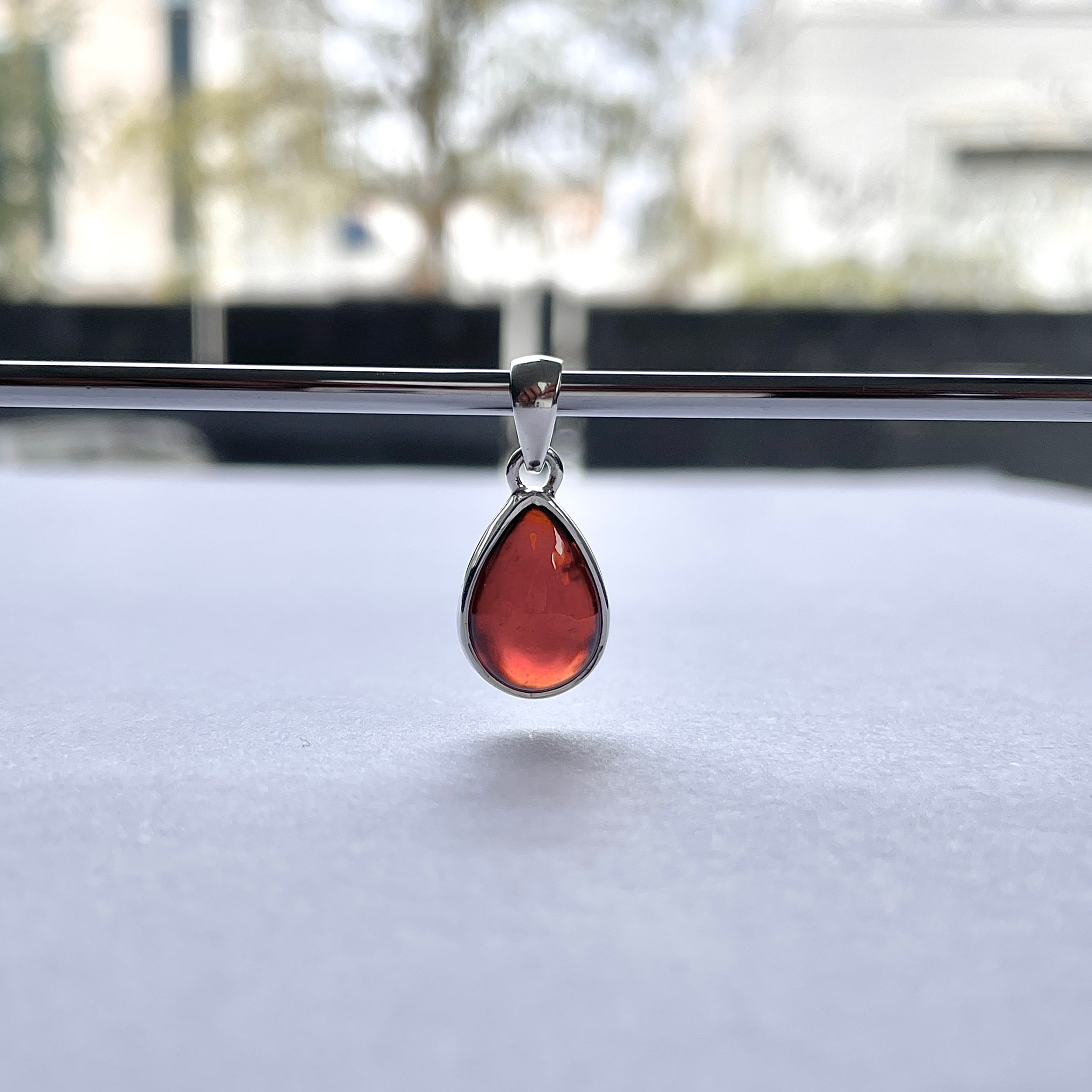 Hessonite Garnet Pendant-(HSG-P-8.)