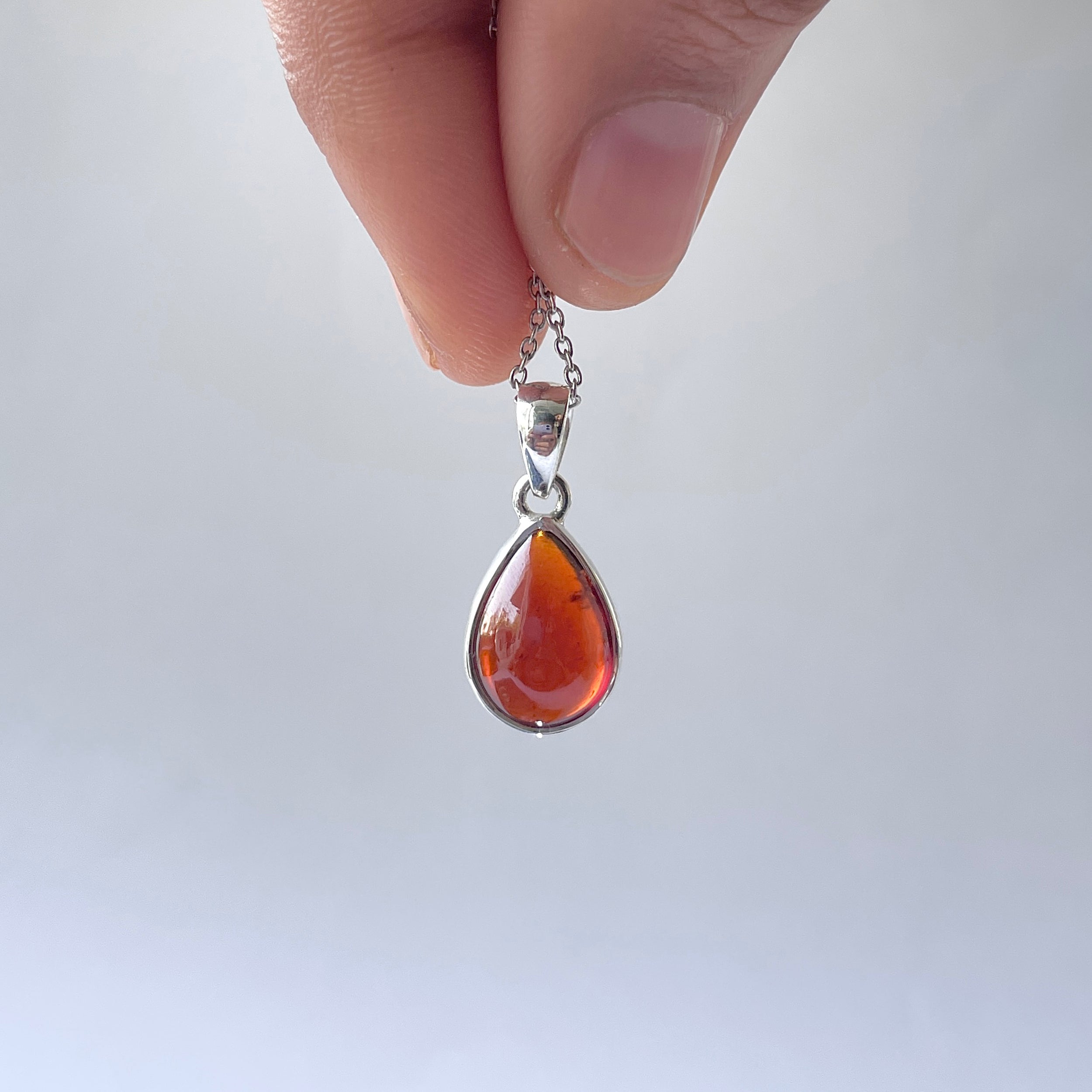 Hessonite Garnet Pendant-(HSG-P-8.)