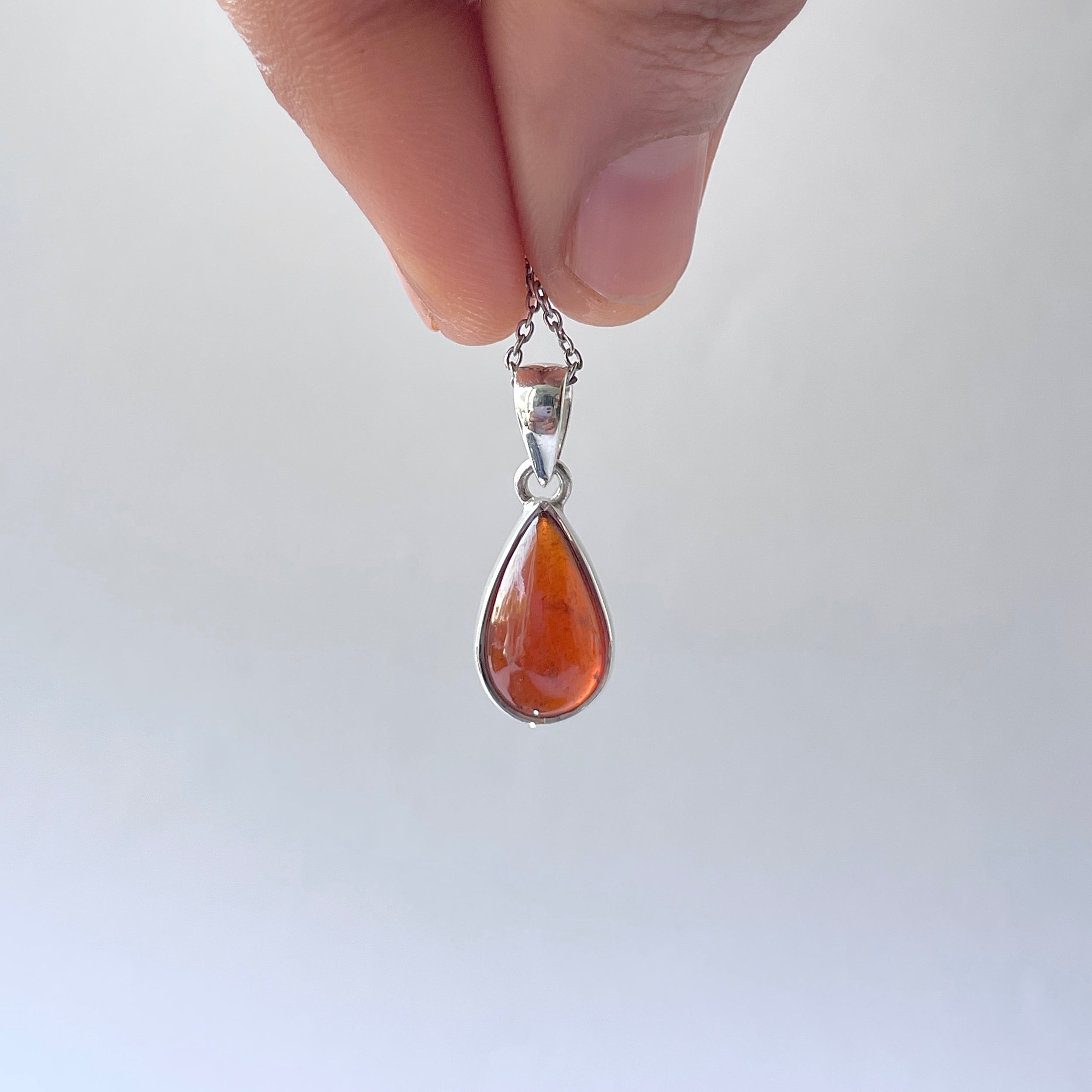 Hessonite Garnet Pendant-(HSG-P-9.)