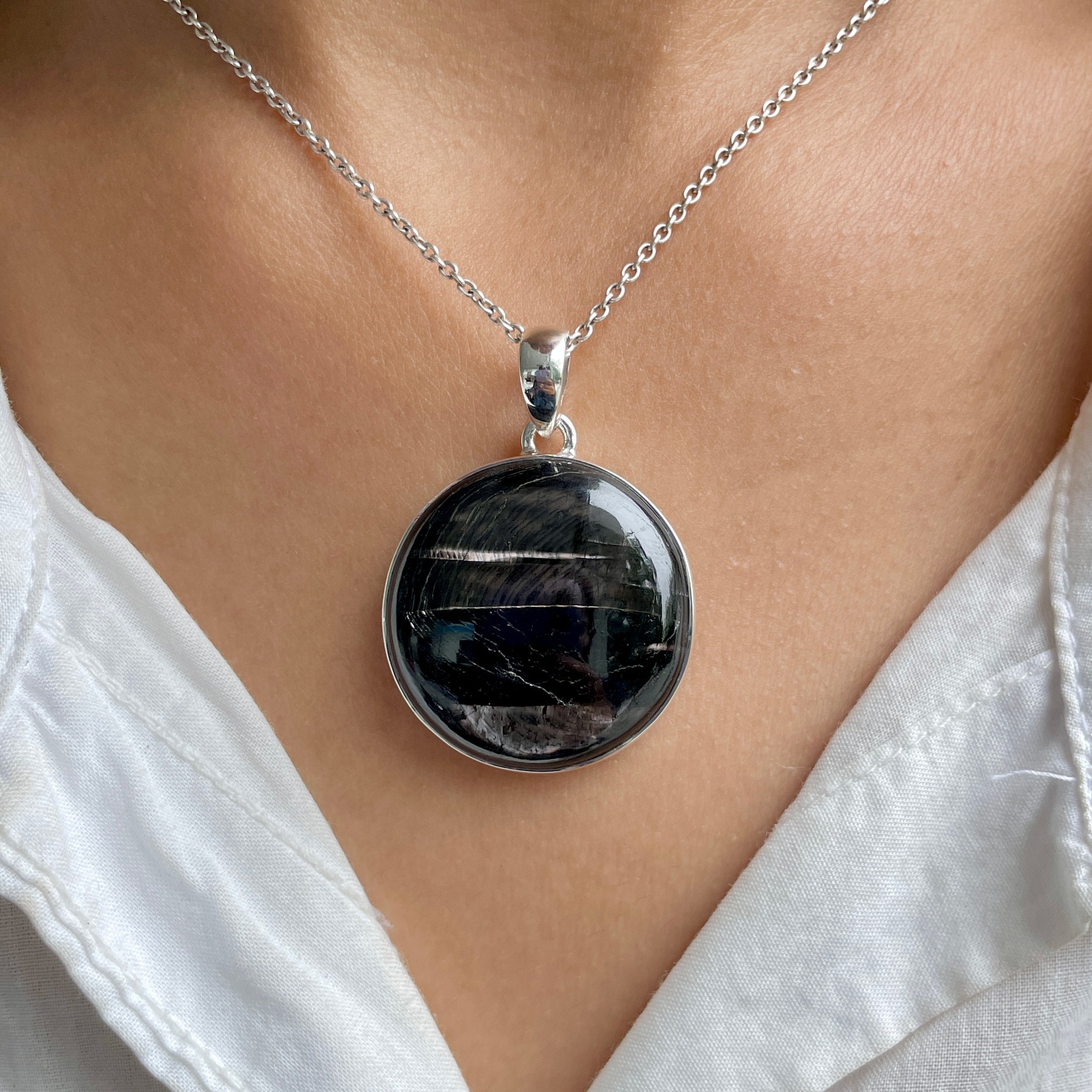 Hypersthene Pendant-(HYP-P-12.)