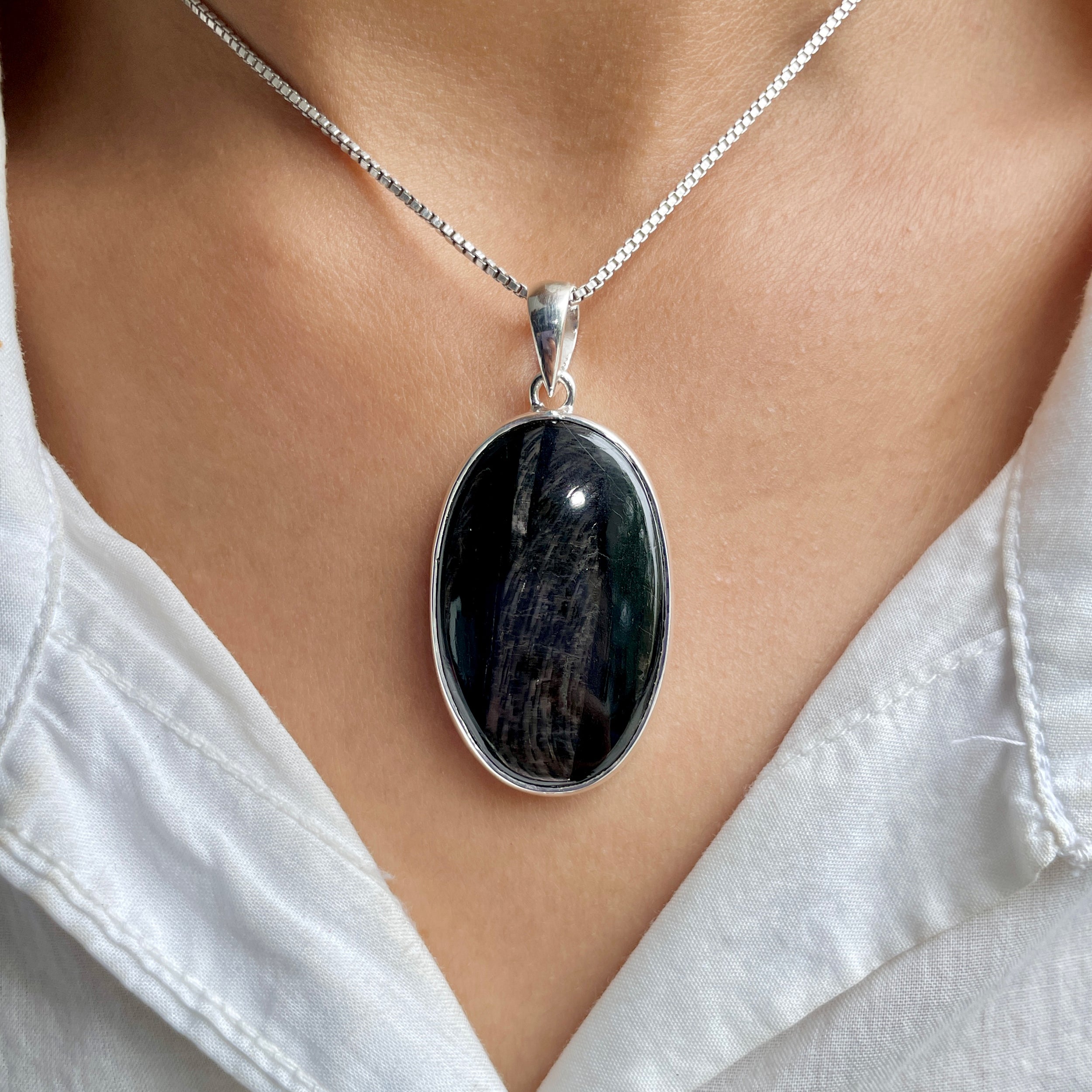 Hypersthene Pendant-(HYP-P-13.)