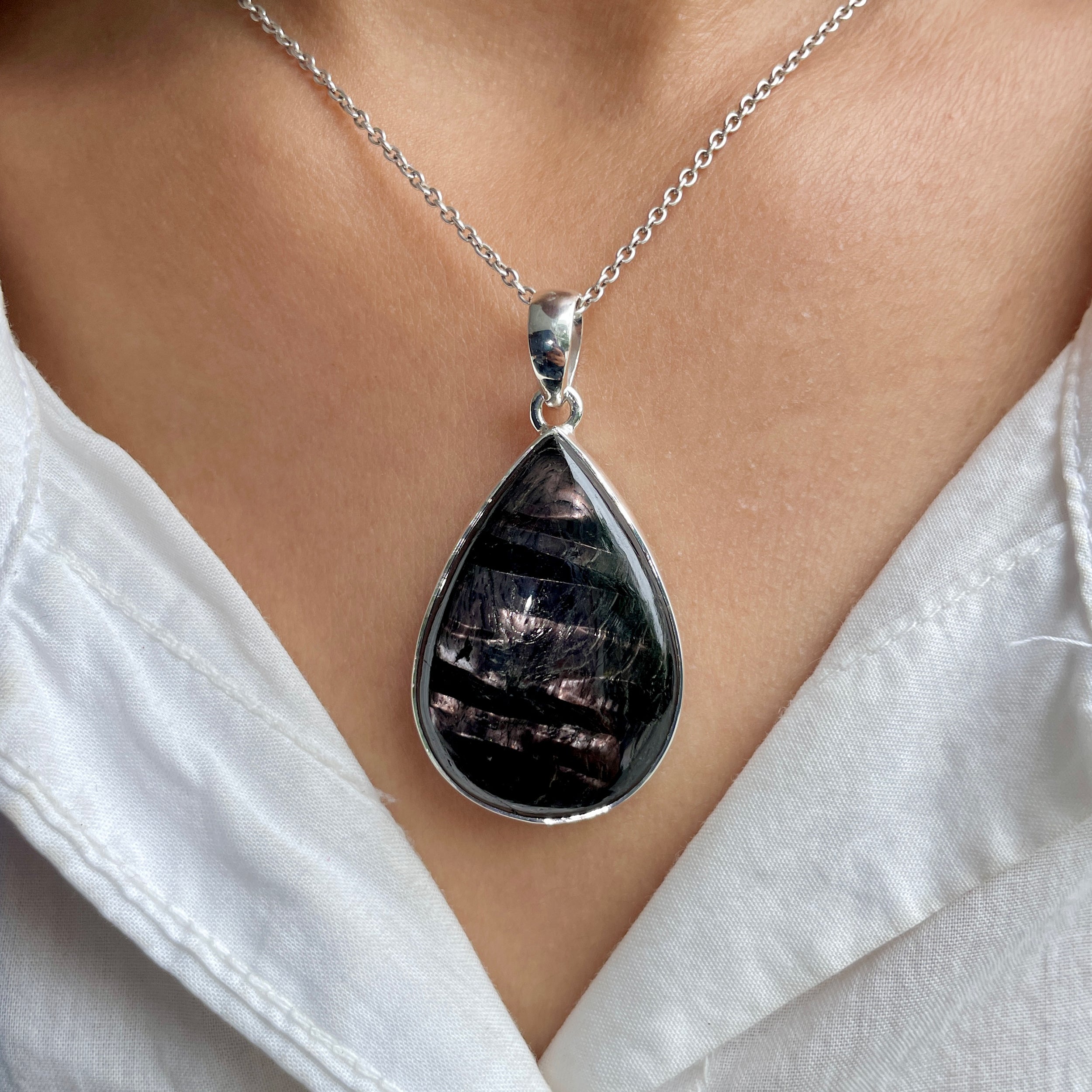 Hypersthene Pendant-(HYP-P-14.)