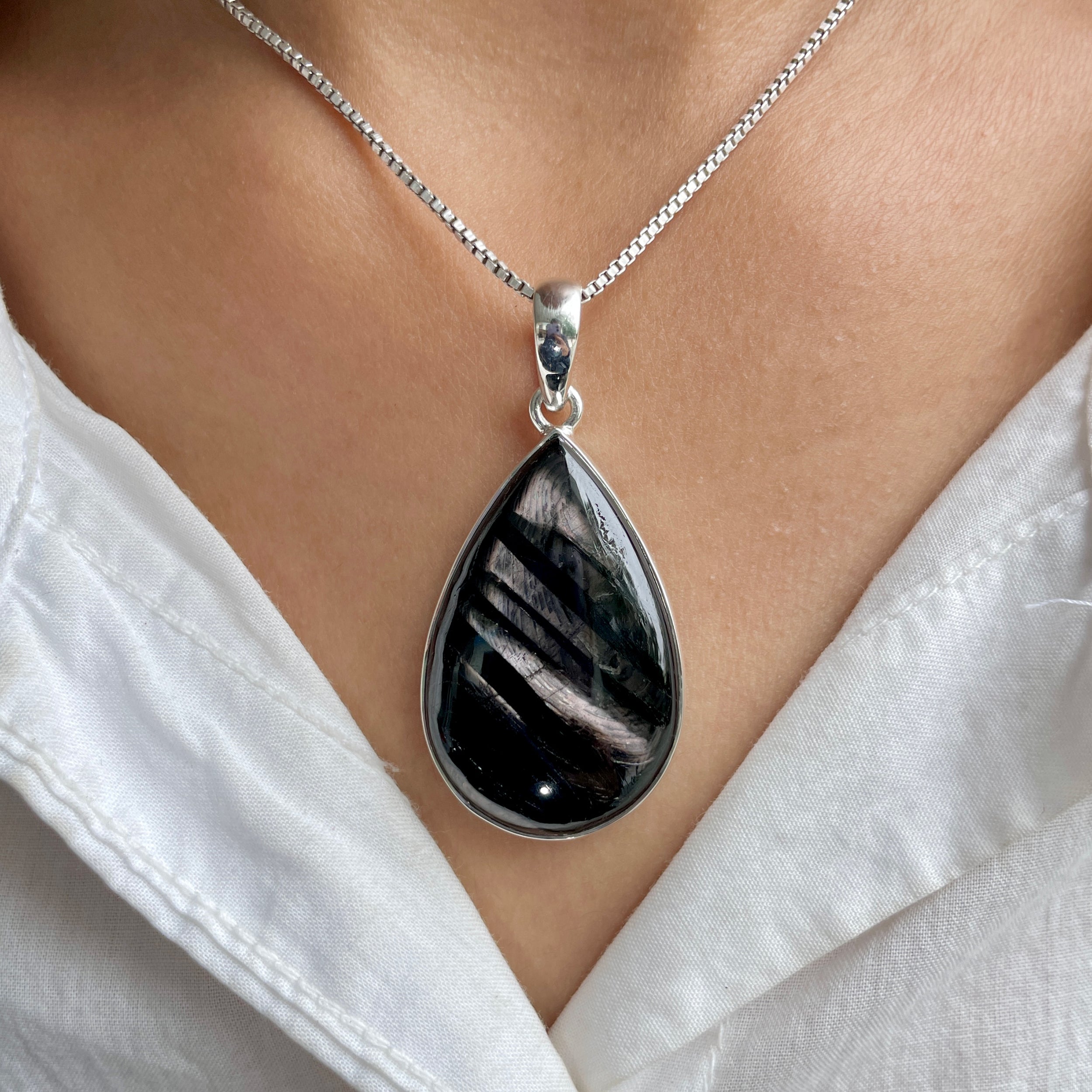 Hypersthene Pendant-(HYP-P-15.)