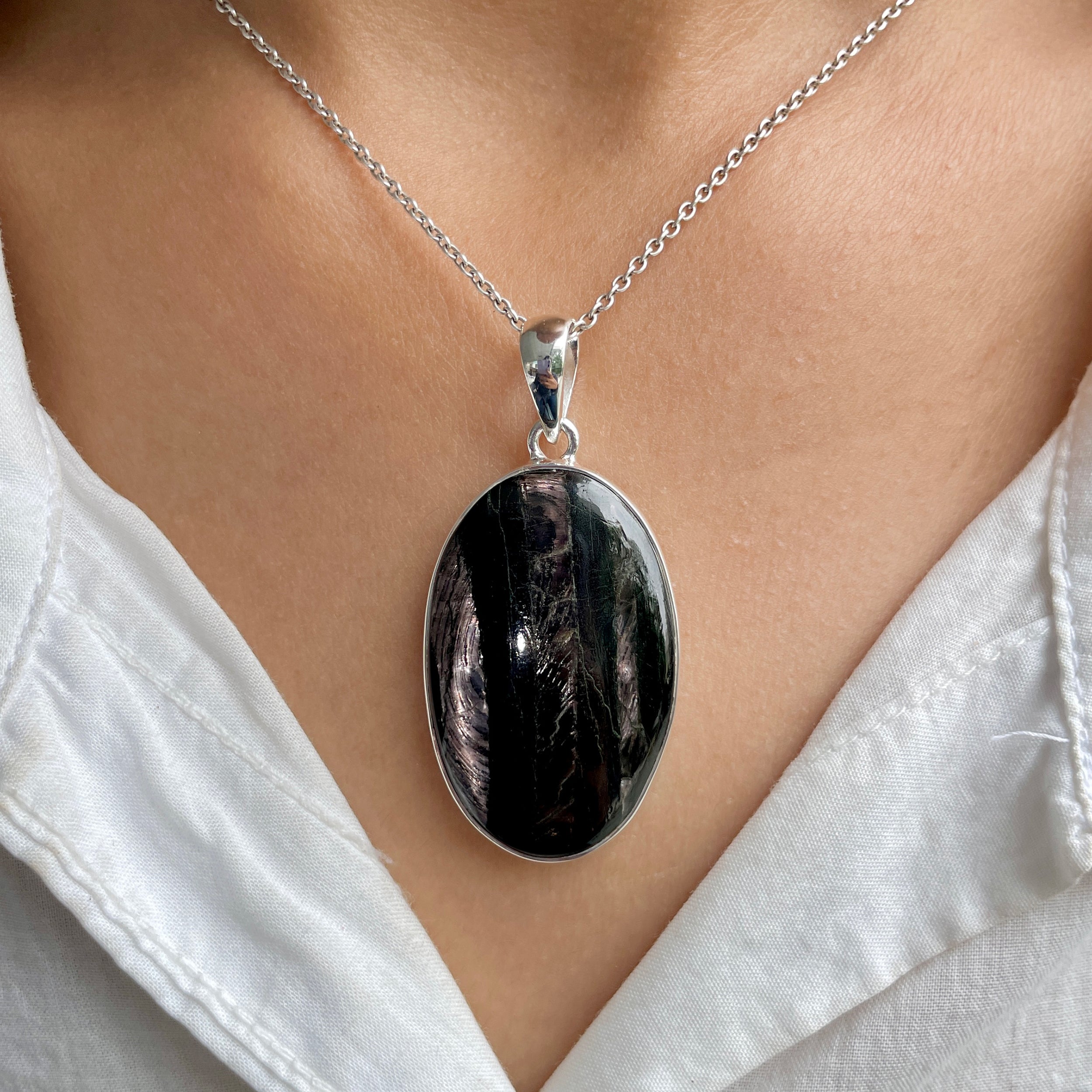 Hypersthene Pendant-(HYP-P-16.)