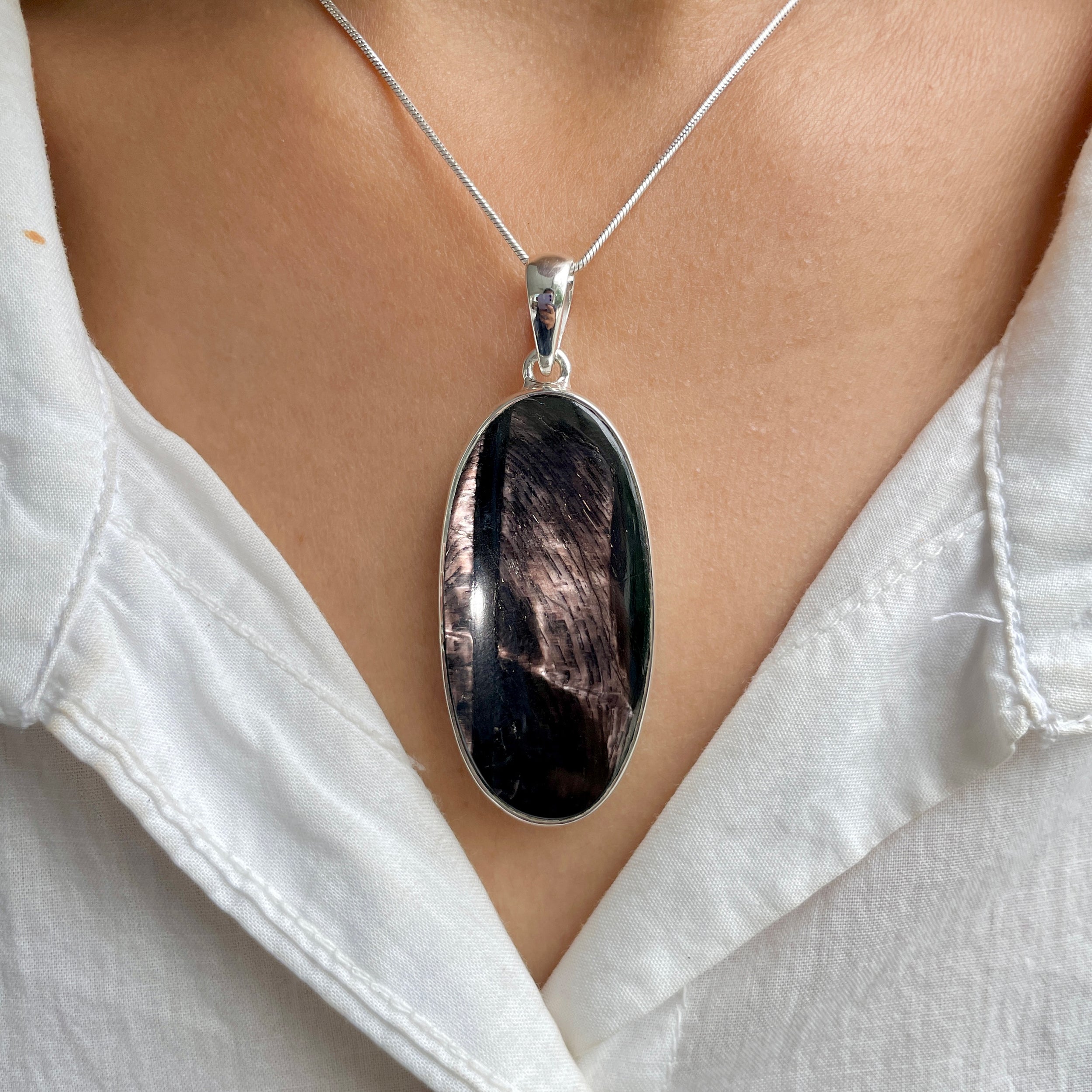 Hypersthene Pendant-(HYP-P-18.)