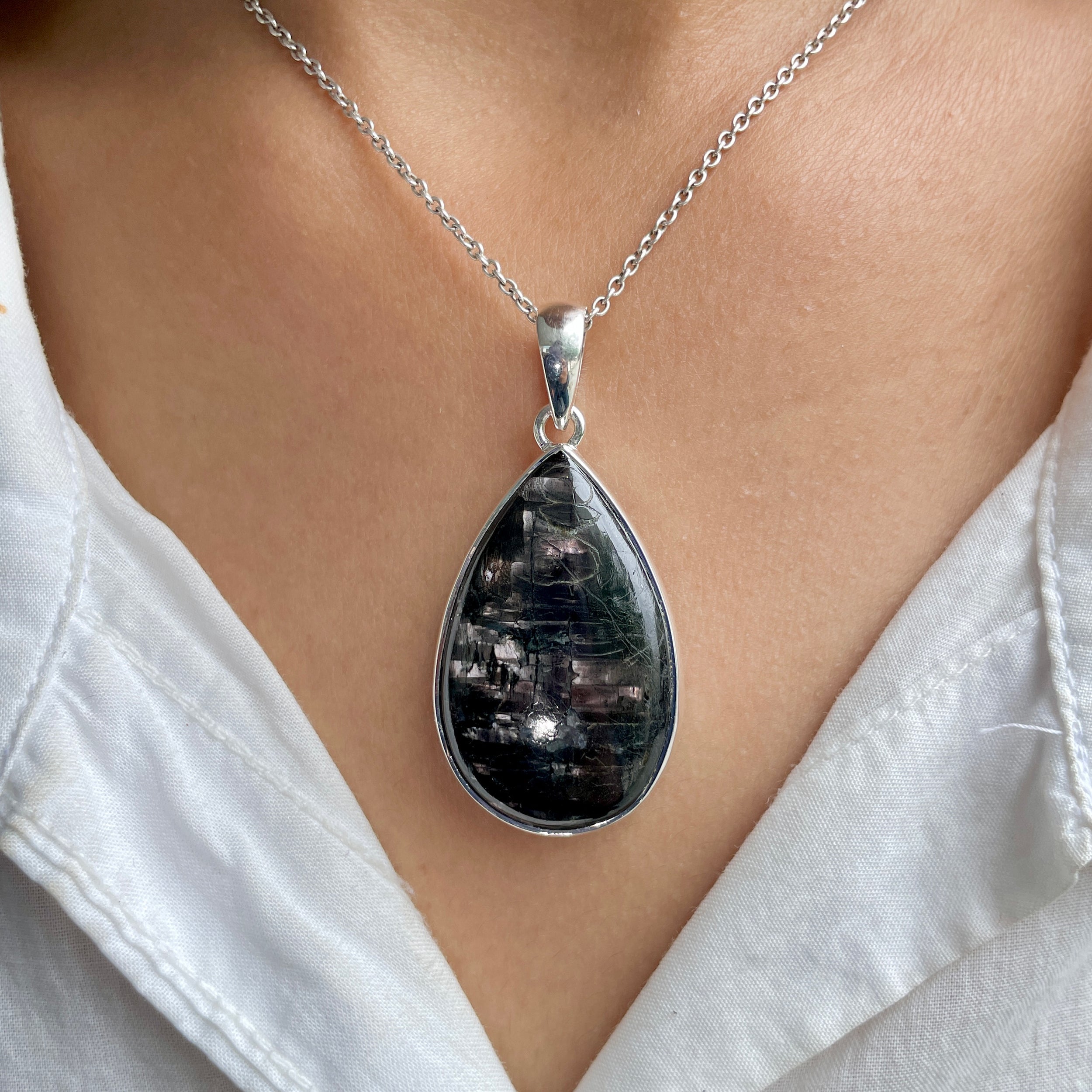 Hypersthene Pendant-(HYP-P-6.)