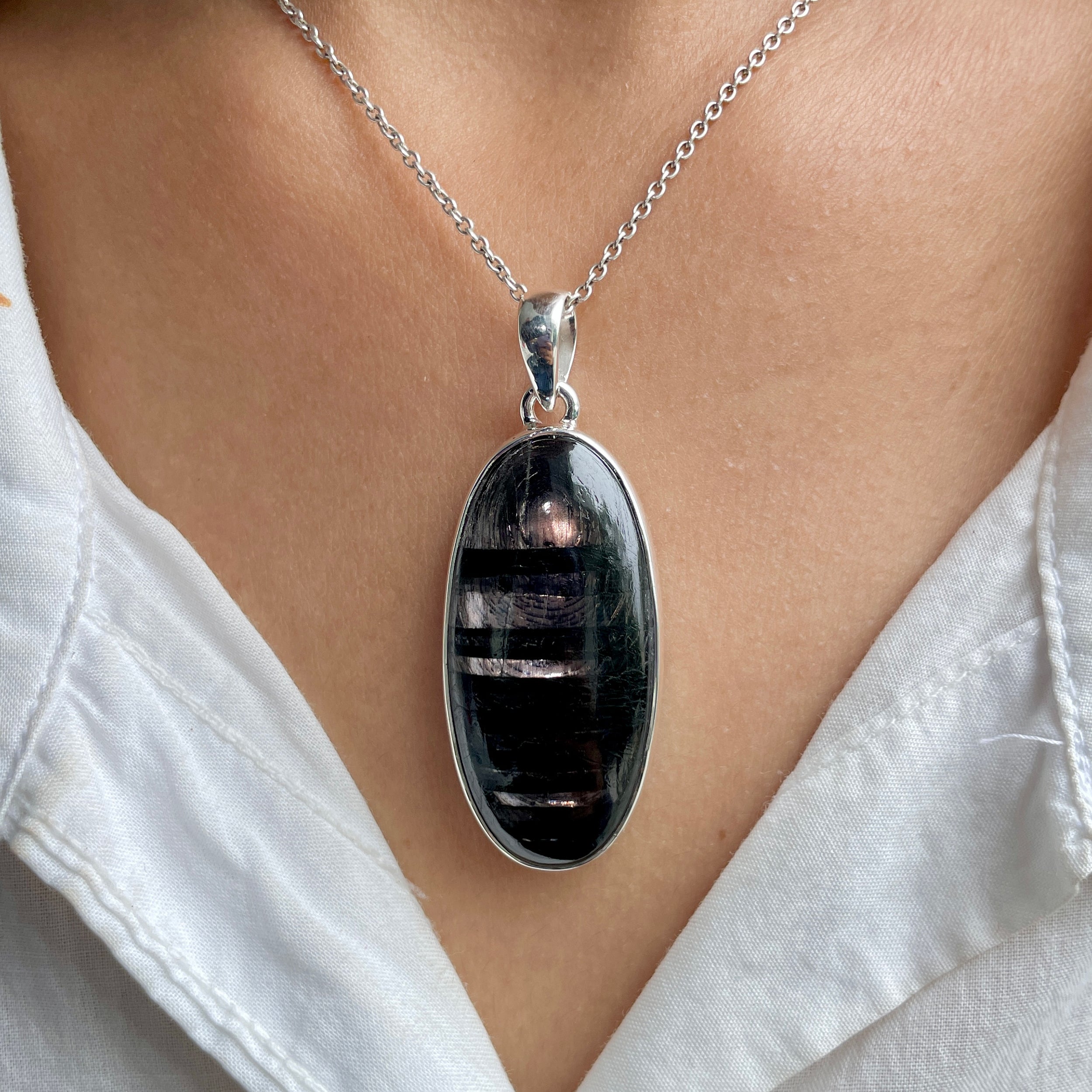 Hypersthene Pendant-(HYP-P-9.)