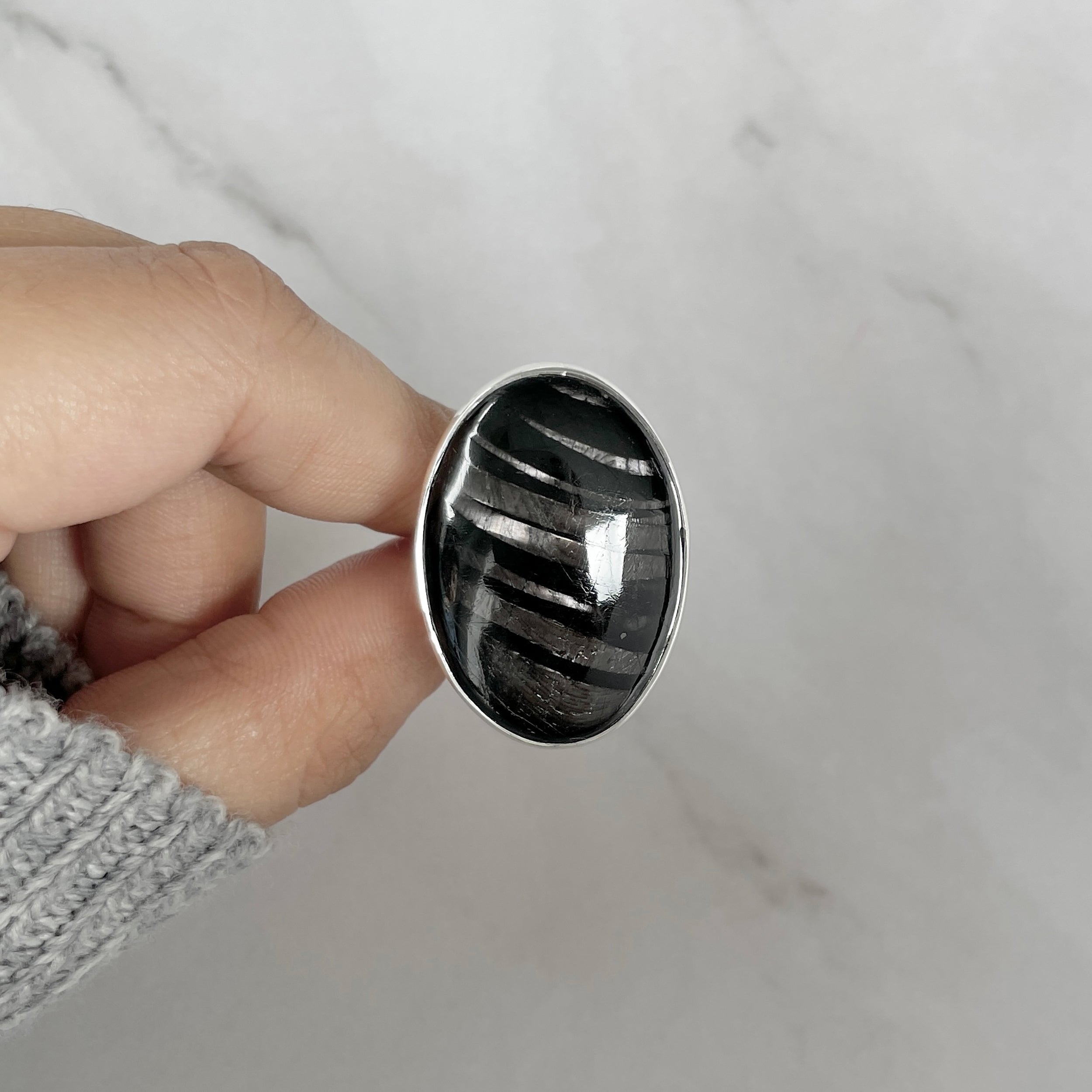 Hypersthene Ring-(HYP-R-10.)