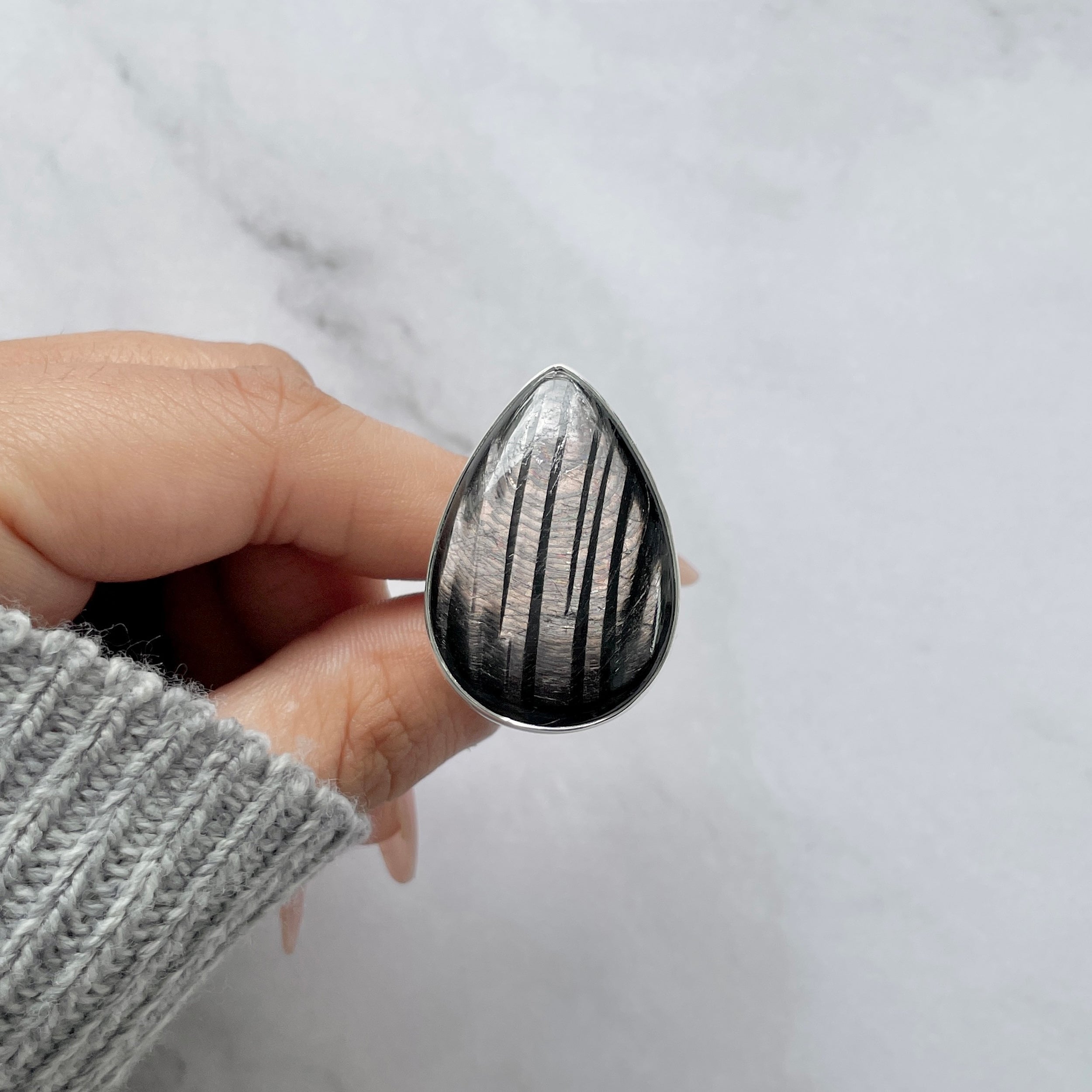 Hypersthene Ring-(HYP-R-11.)