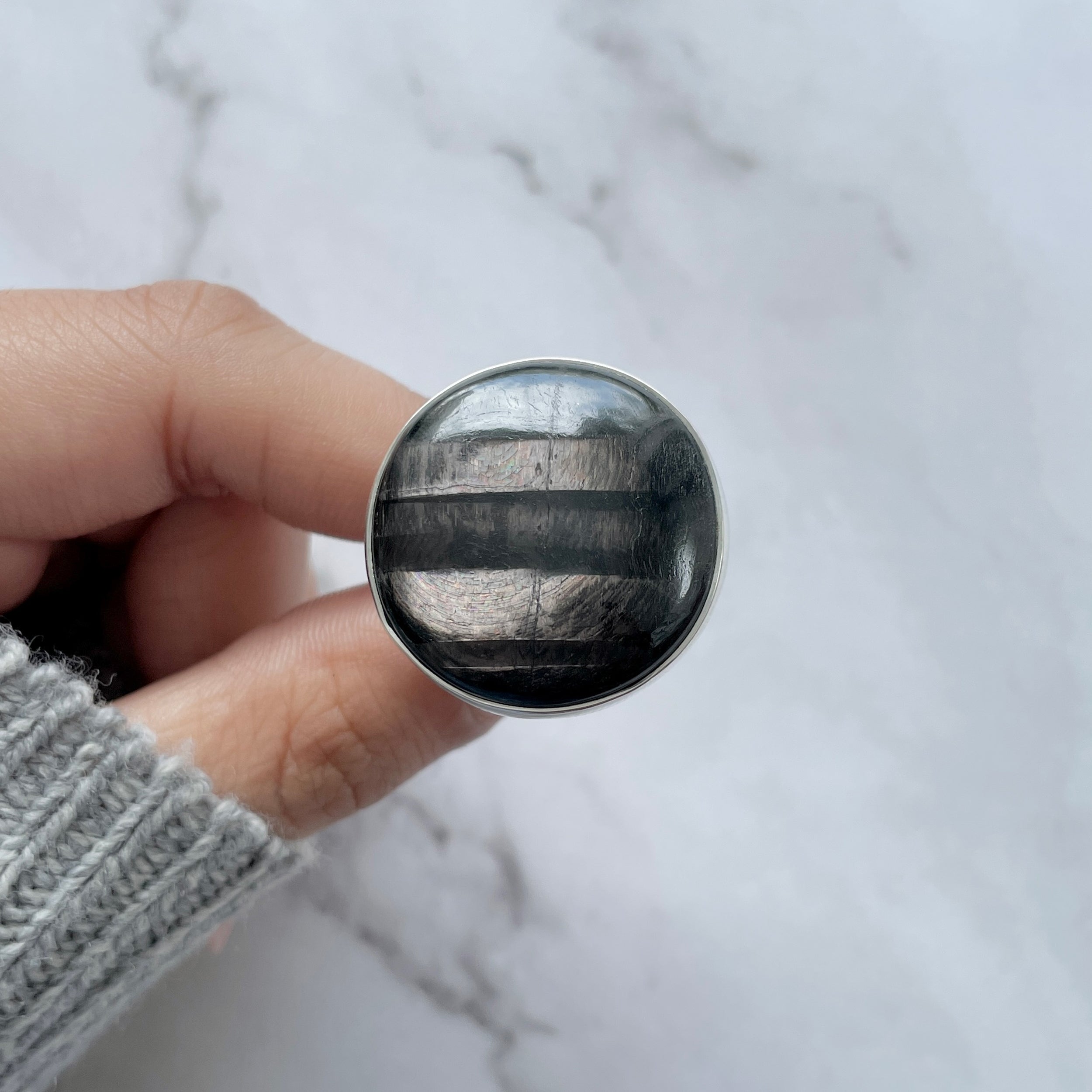 Hypersthene Ring-(HYP-R-13.)