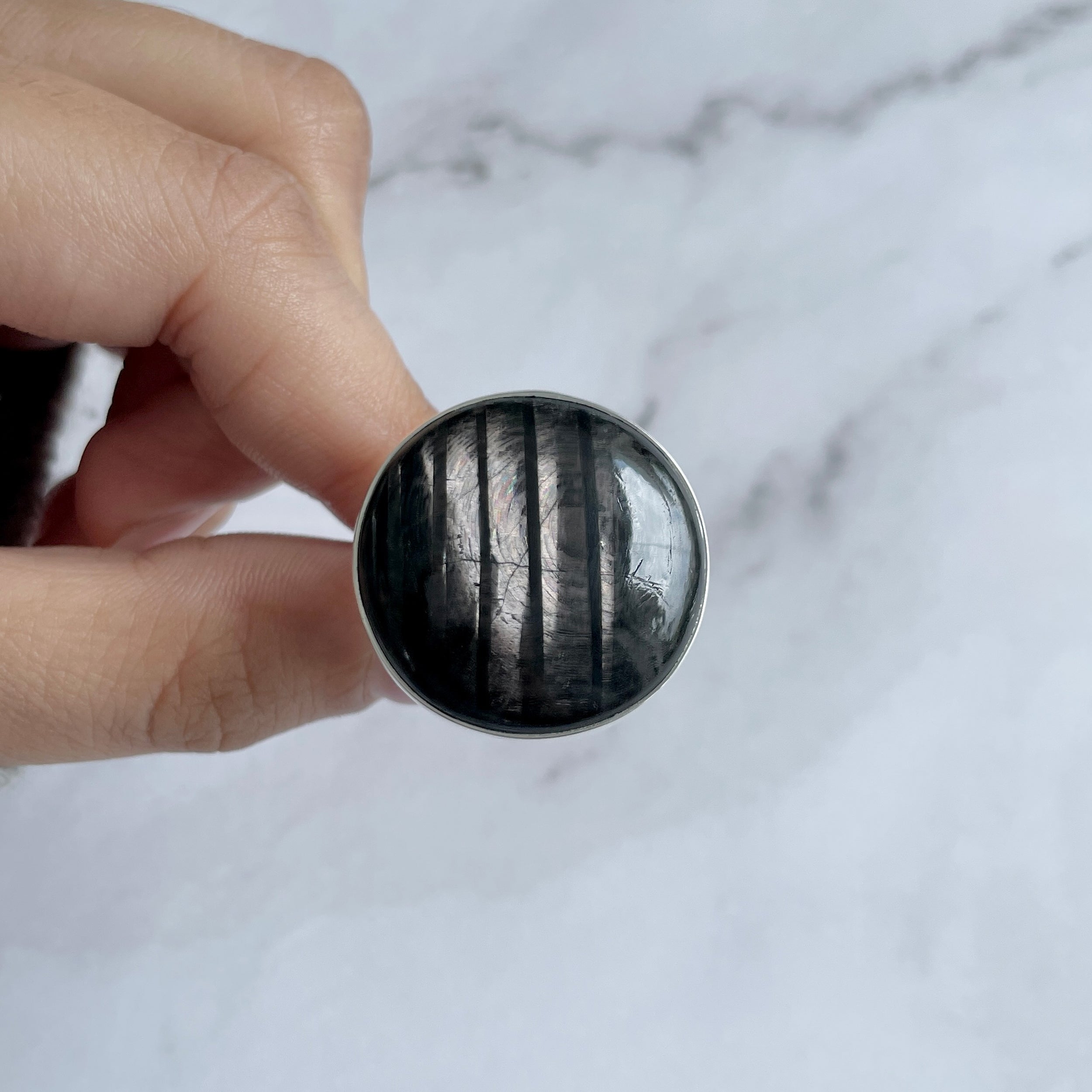 Hypersthene Ring-(HYP-R-14.)