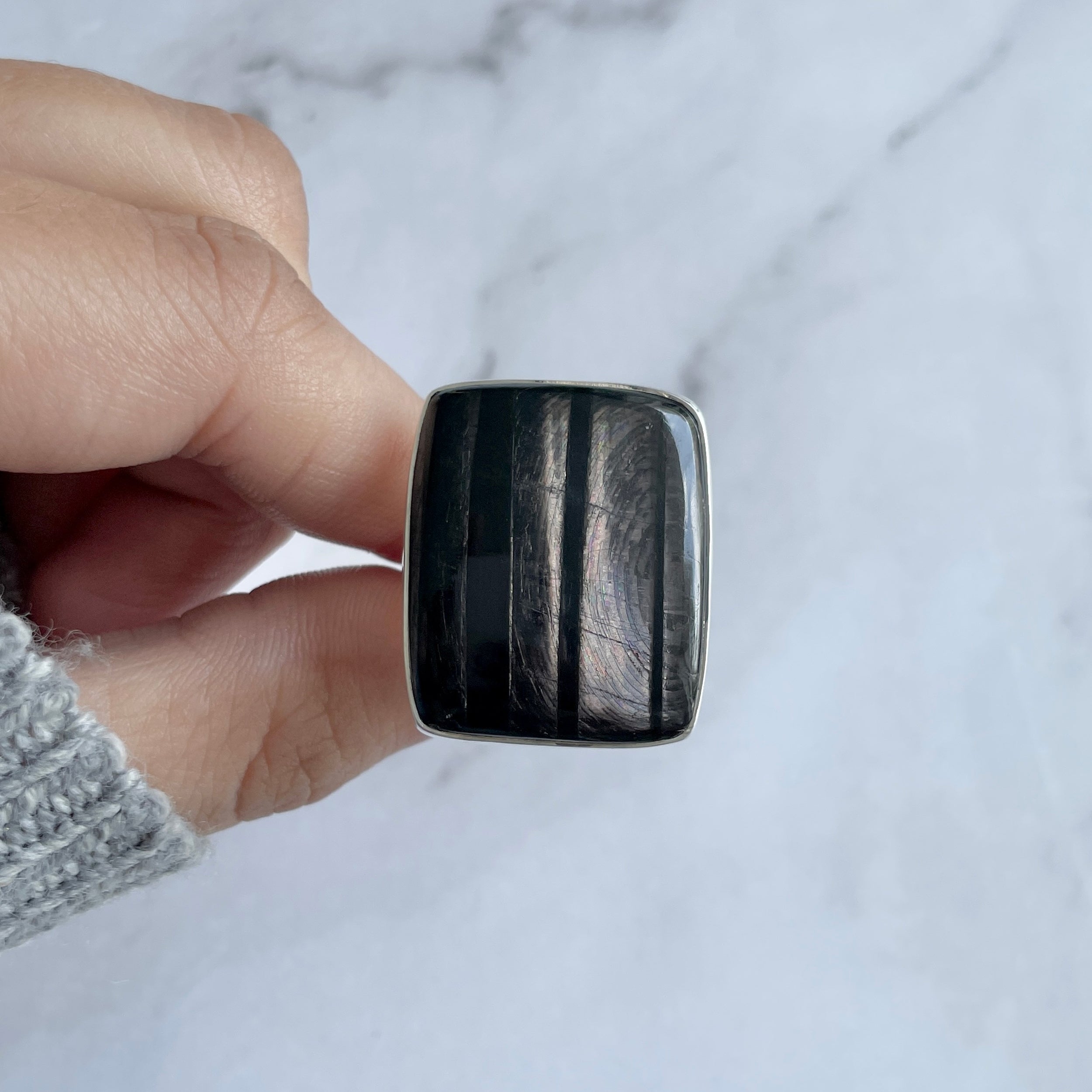 Hypersthene Ring-(HYP-R-15.)